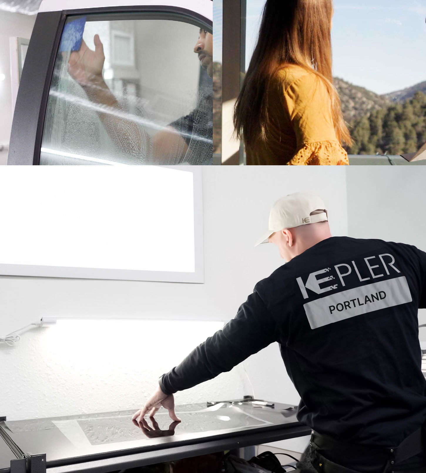 Window Tinting Specialist Cutting Film in Portland, Texas