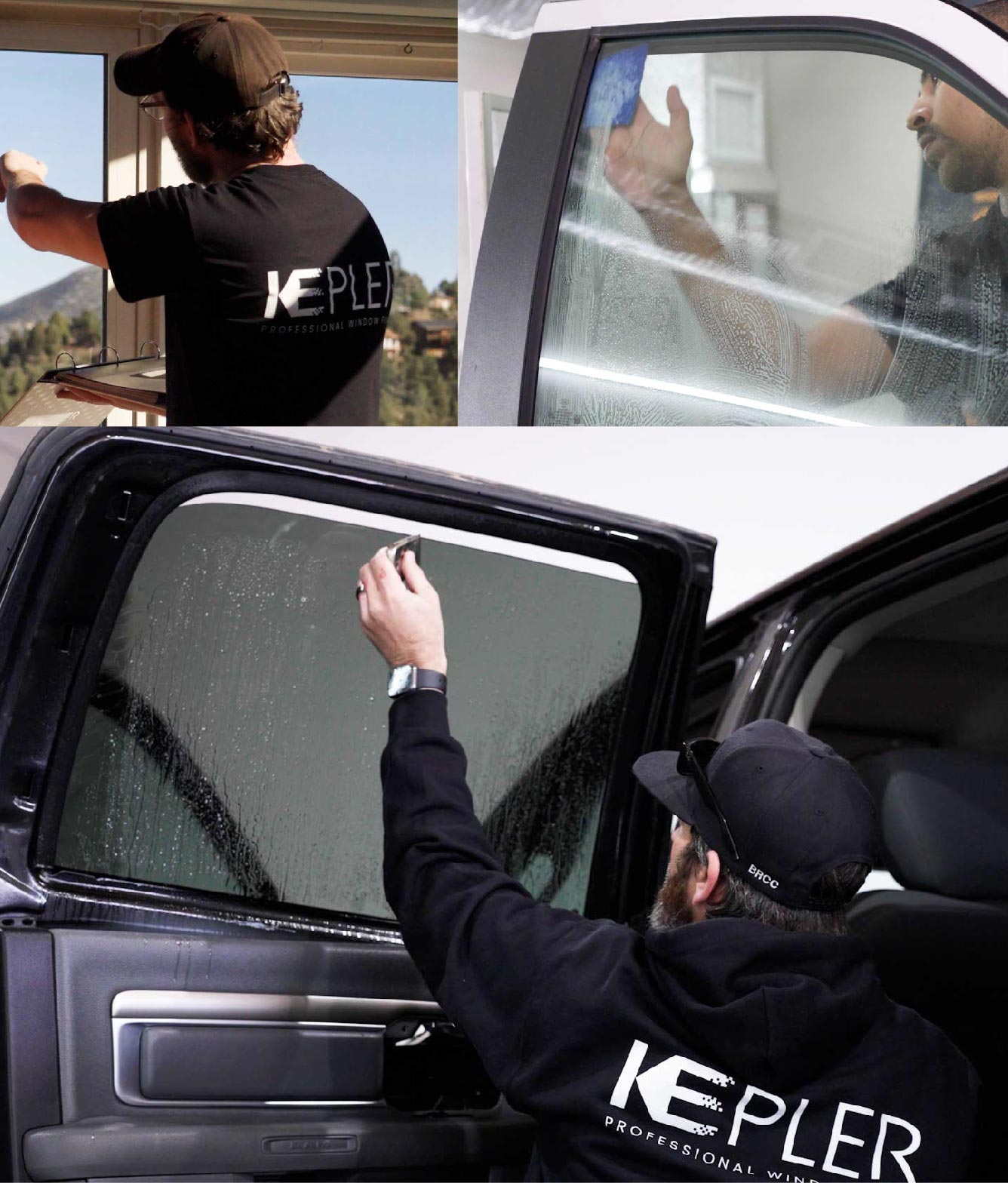 Kepler Window Tinting Specialists at Work in Portland, Texas