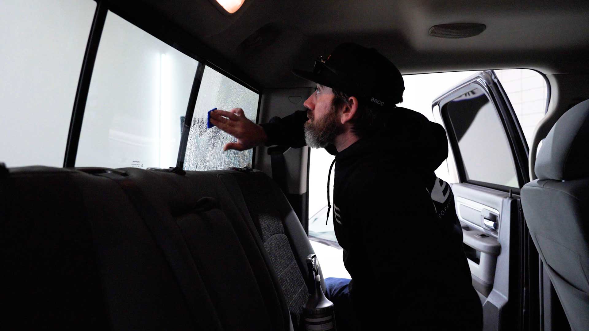Professional Car Window Tinting preparation in Windsor Mill
