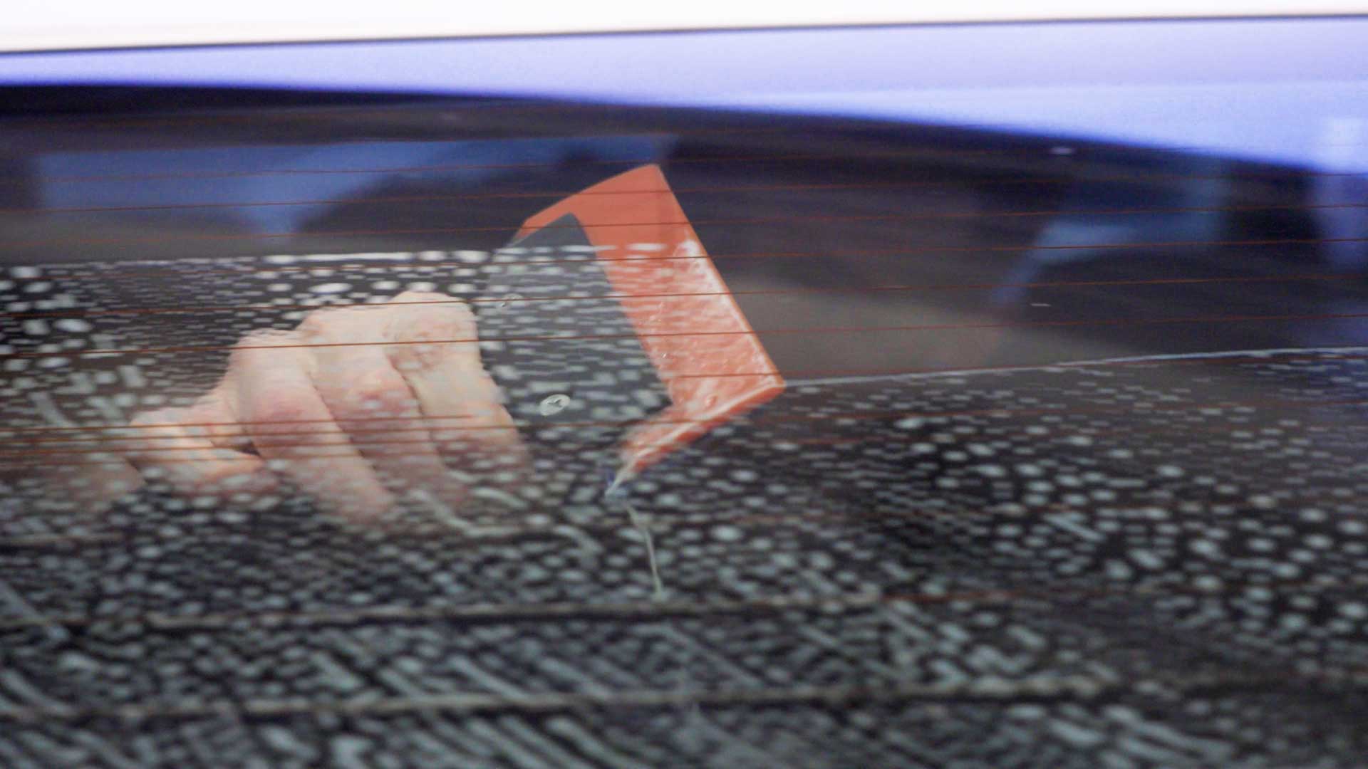 Professional Car Glass Tint preparation in Burke
