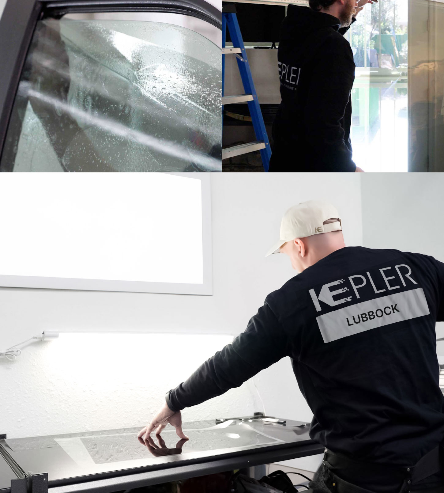 Window Tinting Specialist Cutting Film in Lubbock, Texas