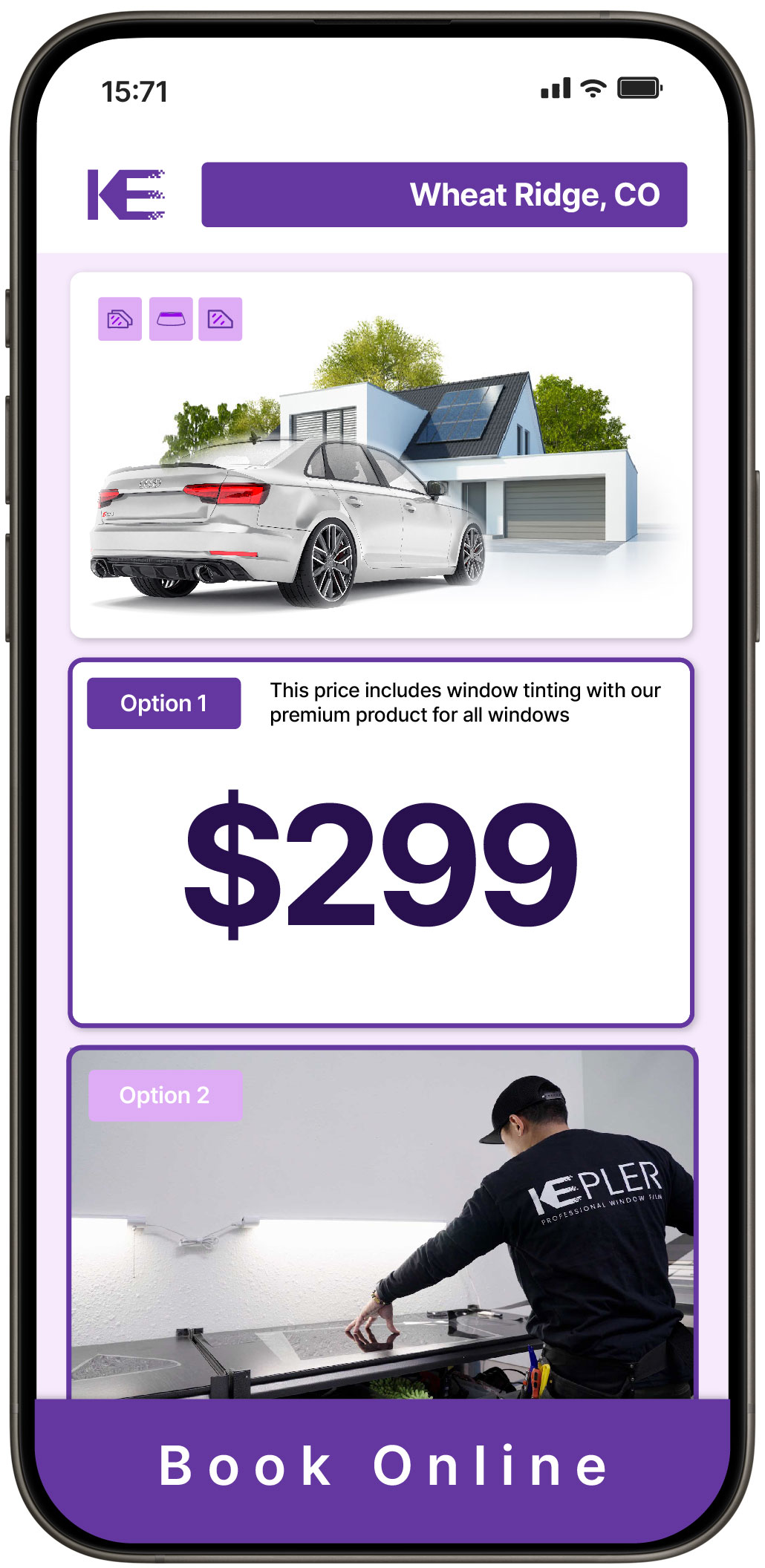 View Affordable Tesla Window Tinting Rates in Evans, Colorado