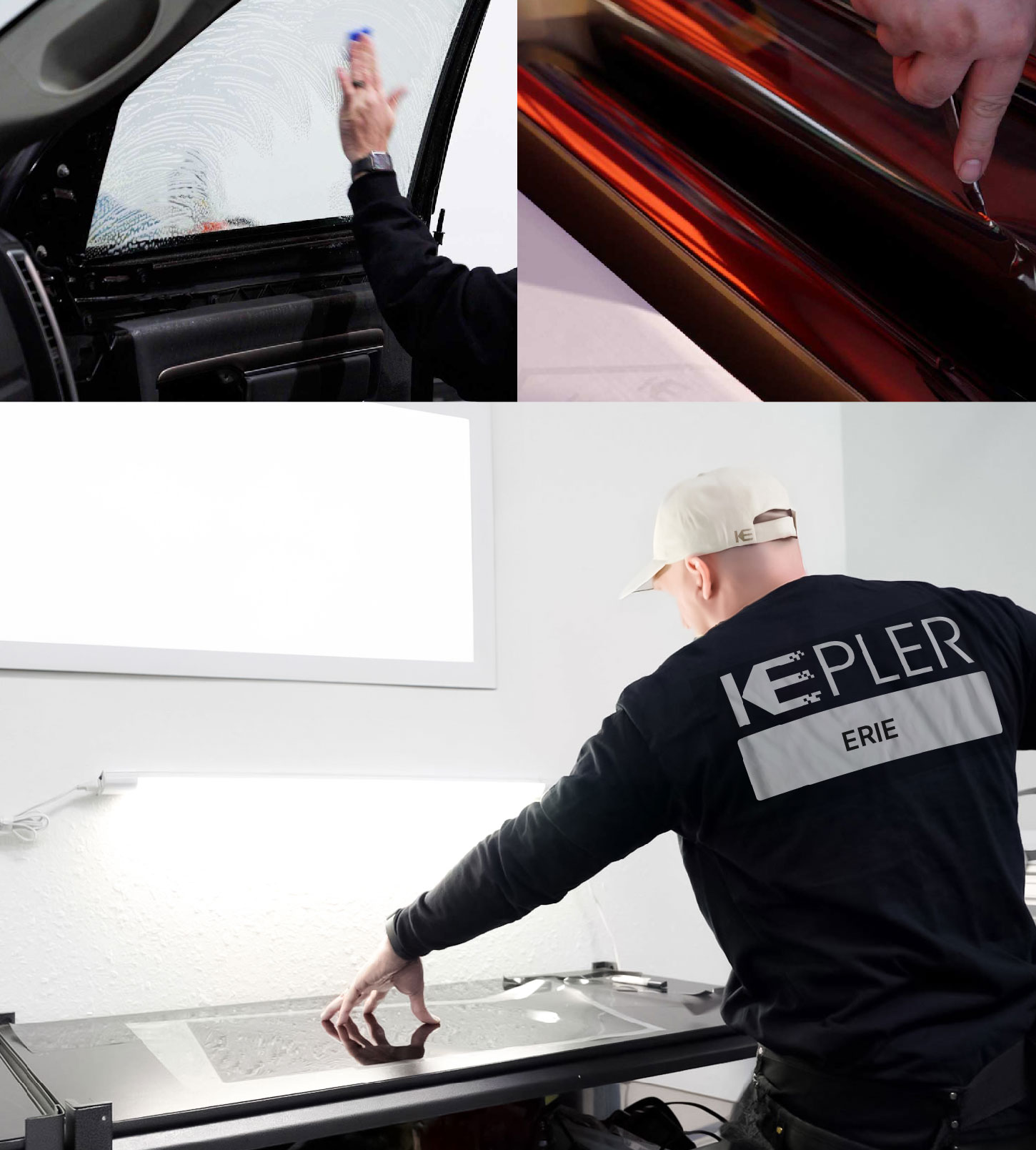 Window Tinting Specialist Cutting Film in Erie, Colorado