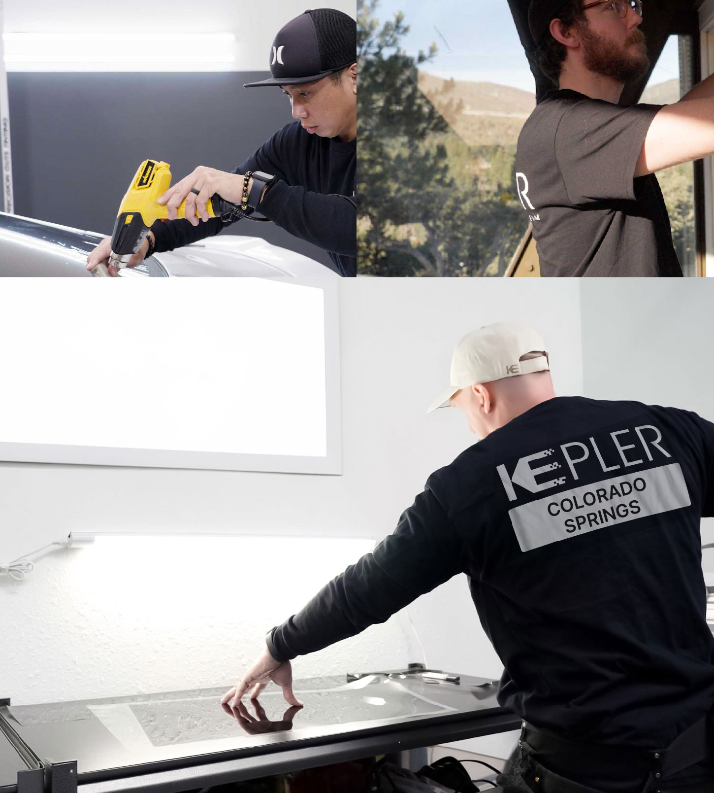 Window Tinting Specialist Cutting Film in Colorado Springs, Colorado