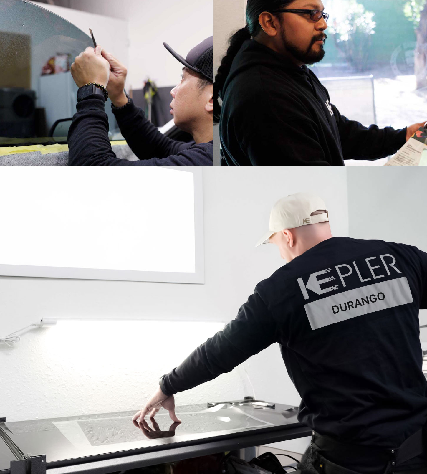 Window Tinting Specialist Cutting Film in Durango, Colorado