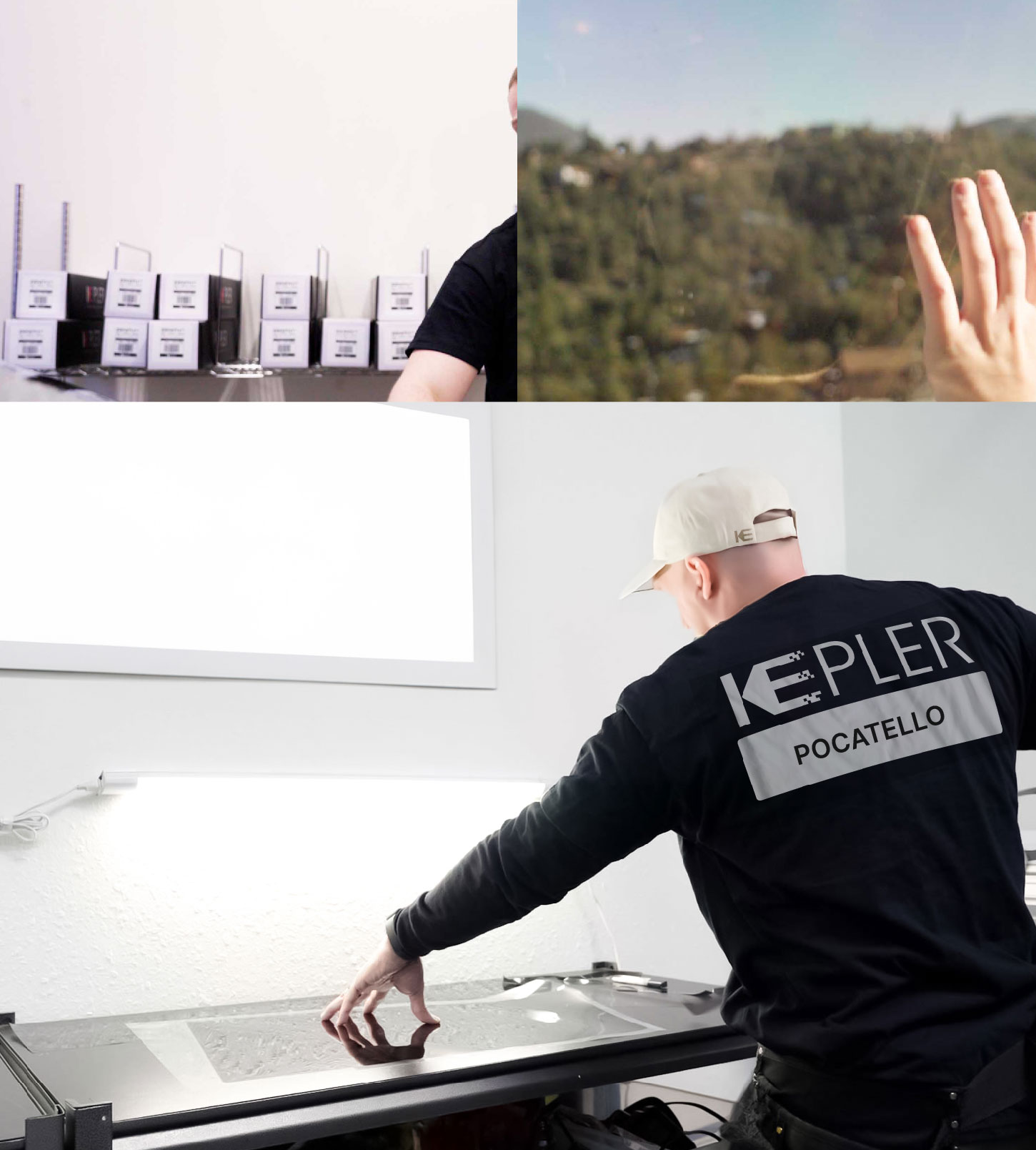 Window Tinting Specialist Cutting Film in Pocatello, Idaho