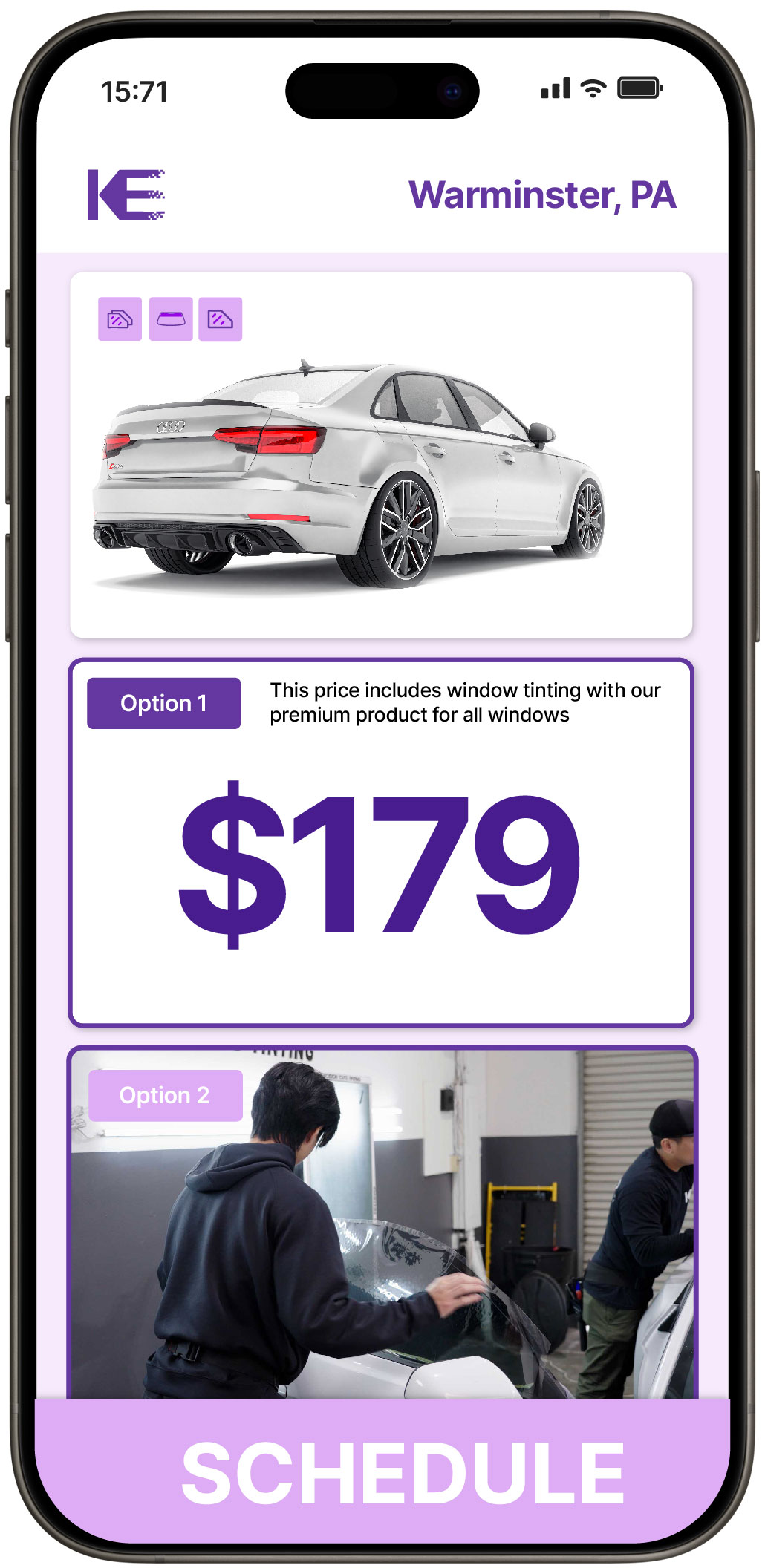 View Affordable Car Window Tinting Prices in Warminster, Pennsylvania