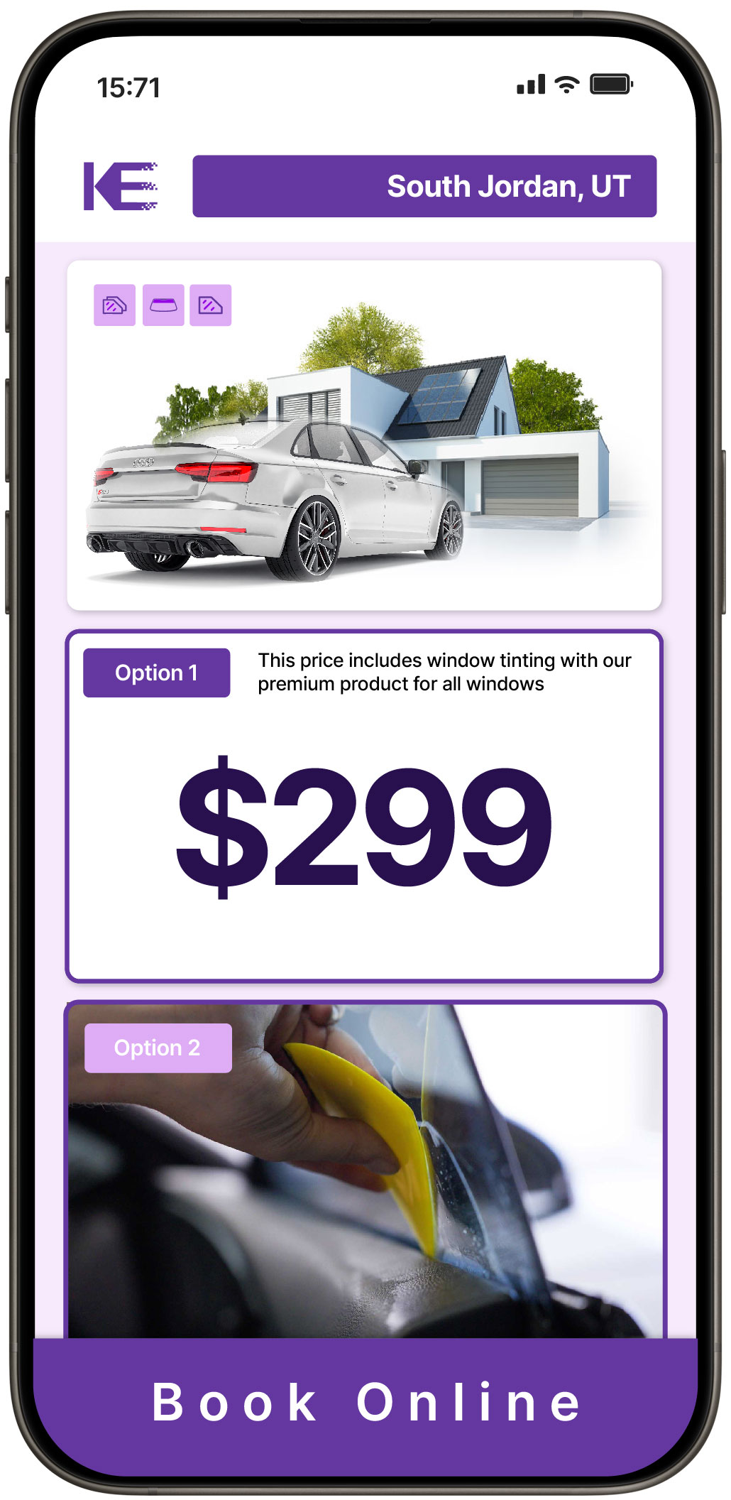 View Reasonable Tesla Window Tinting Costs in Clearfield, Utah