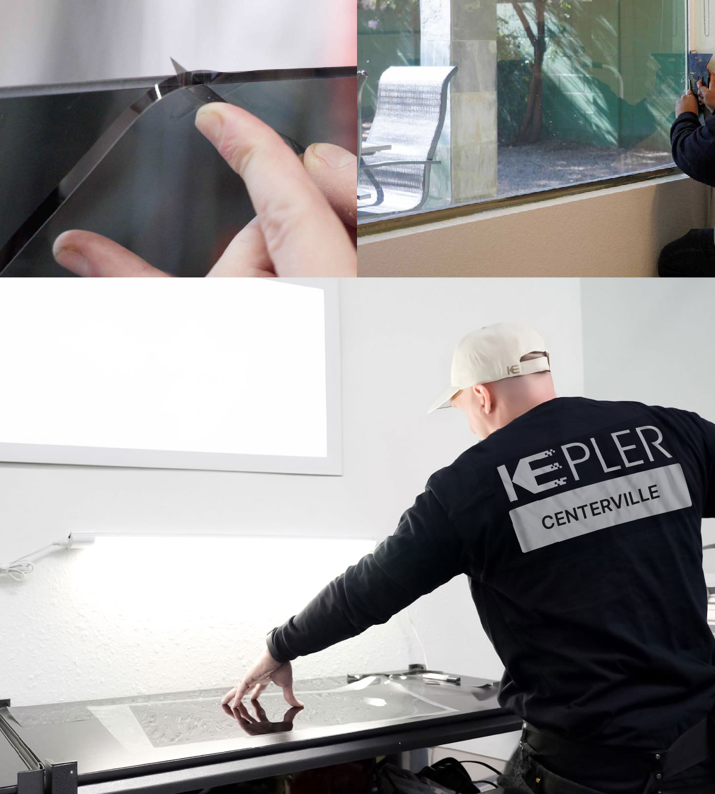 Window Tinting Specialist Cutting Film in Centerville, Utah