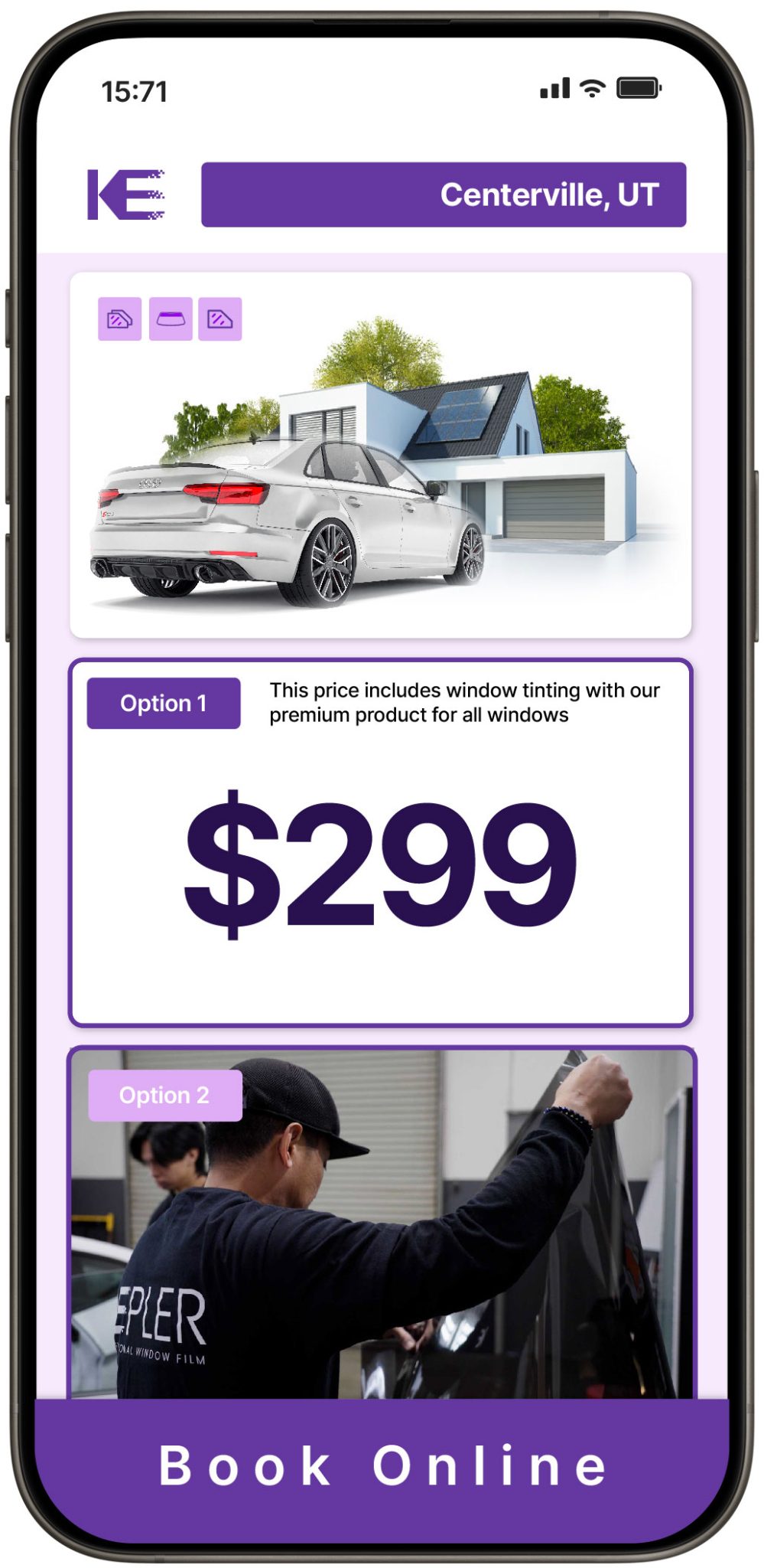 View Competitive Window Tinting Prices in Centerville, Utah