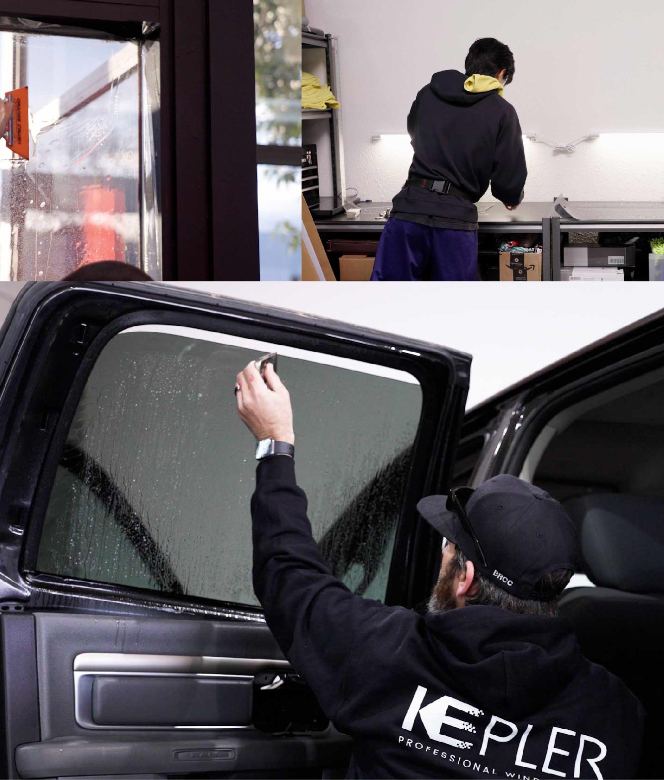 Kepler Window Tinting Specialists at Work in Heber City, Utah
