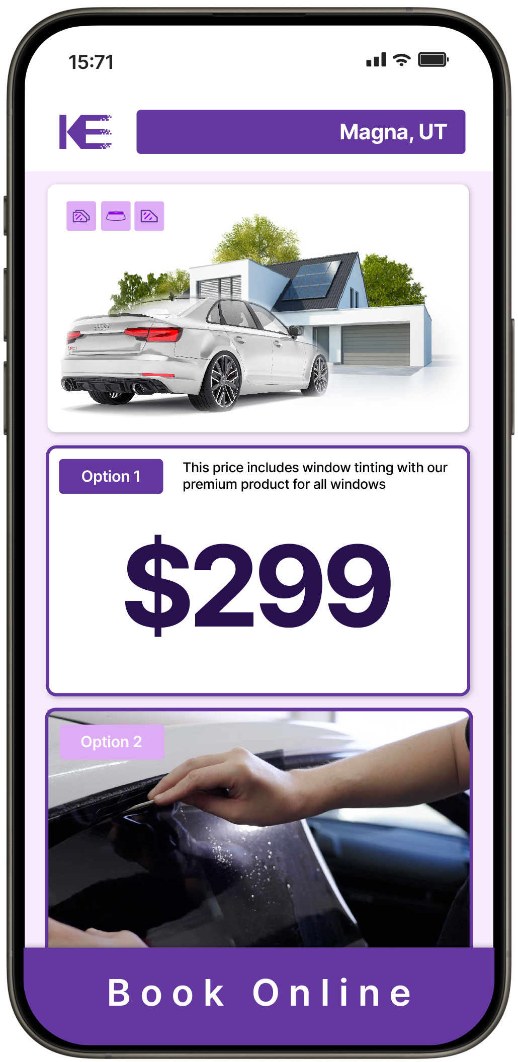 View Affordable Tesla Window Tinting Costs in Logan, Utah