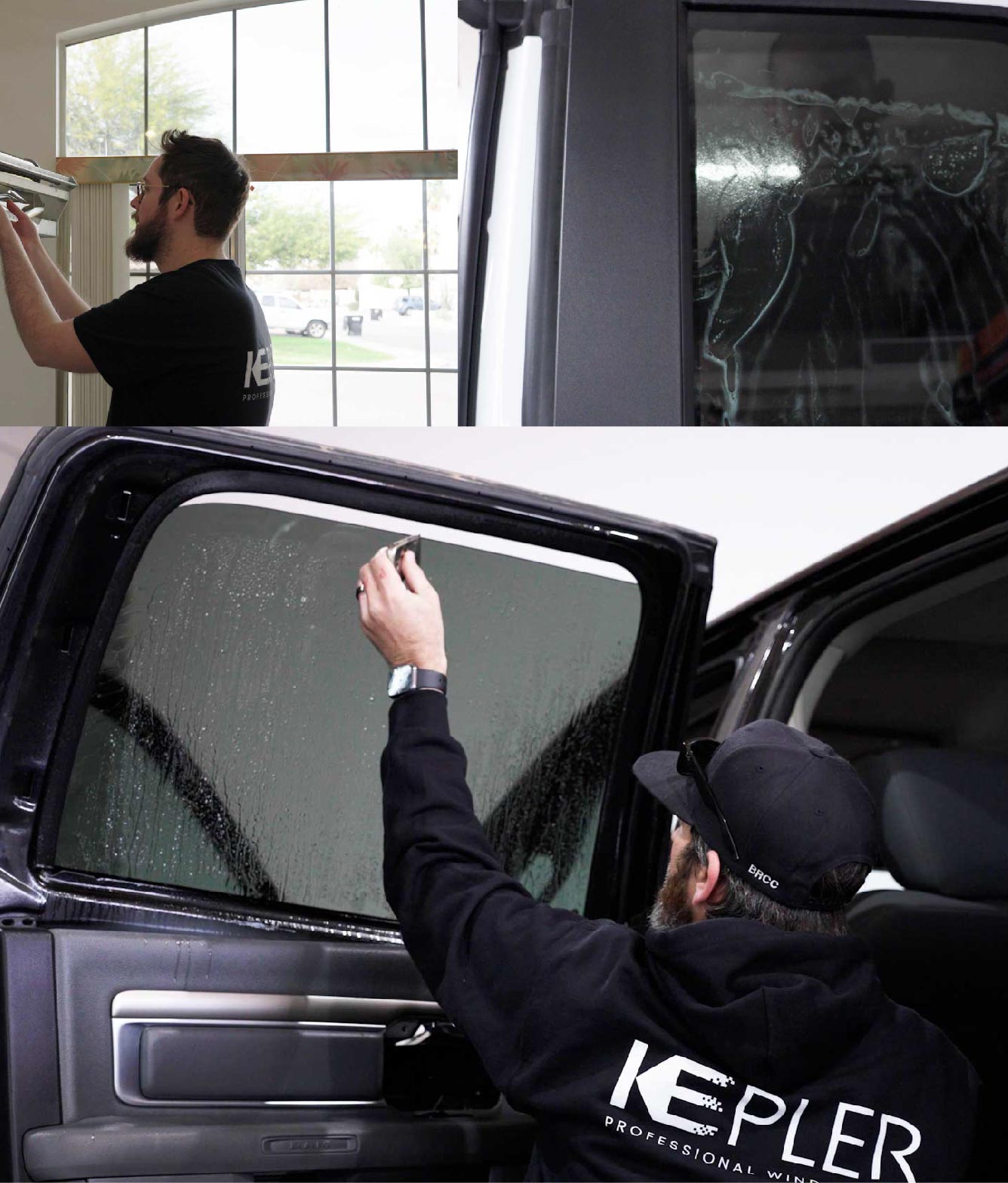 Kepler Window Tinting Specialists at Work in North Salt Lake, Utah
