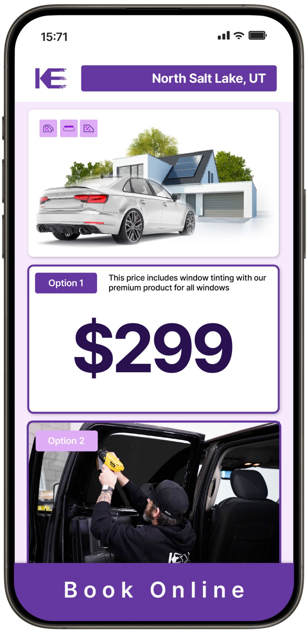 View Competitive Window Tinting Prices in North Salt Lake, Utah