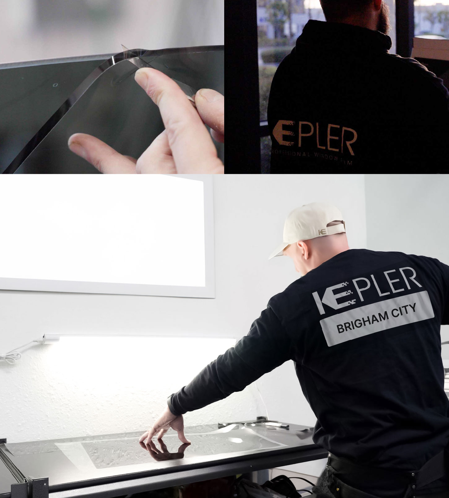 Window Tinting Specialist Cutting Film in Brigham City, Utah