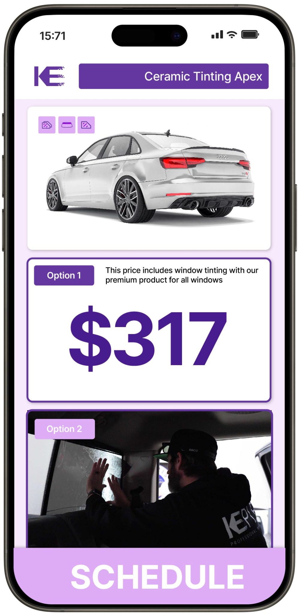 View Affordable Ceramic Window Tinting Prices in Apex, North Carolina