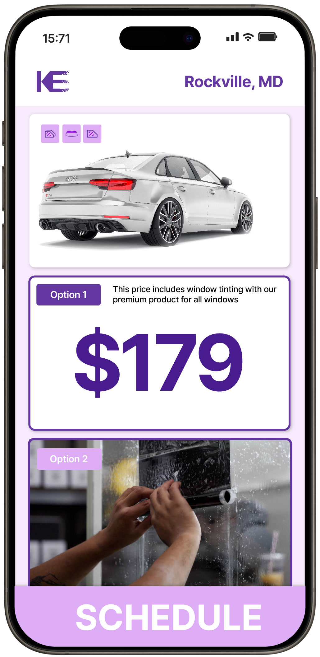View Reasonable Car Window Tinting Prices in Rockville, Maryland