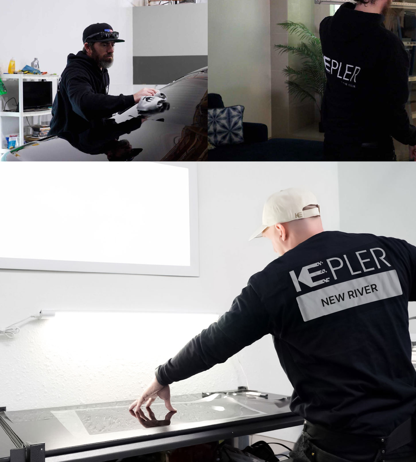 Window Tinting Specialist Cutting Film in New River, Arizona