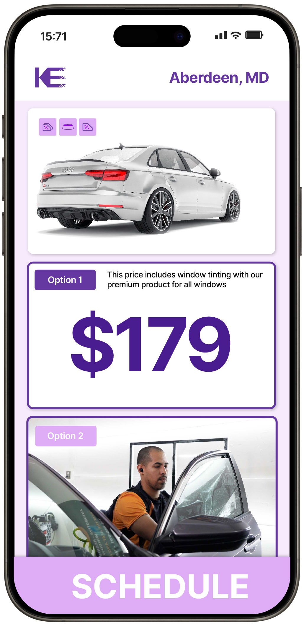 View Affordable Car Window Tinting Prices in Aberdeen, Maryland