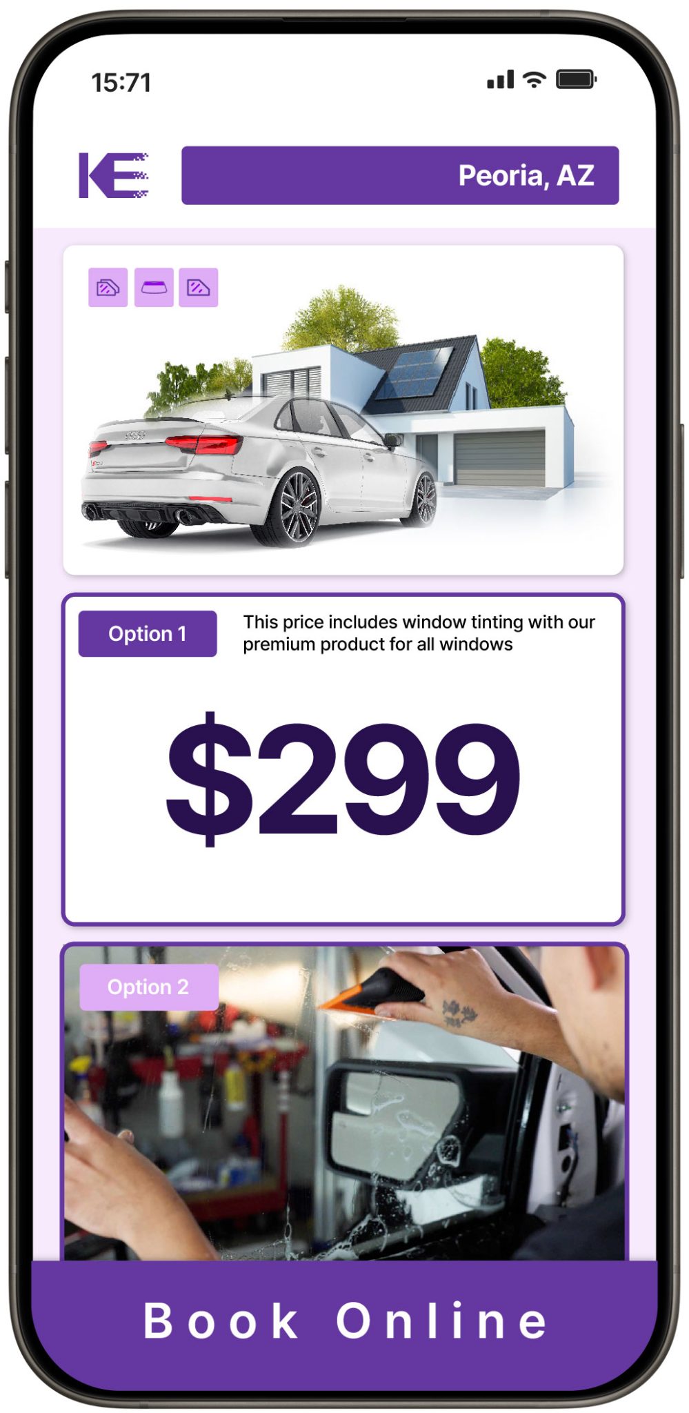 View Competitive Window Tinting Prices in Peoria, Arizona