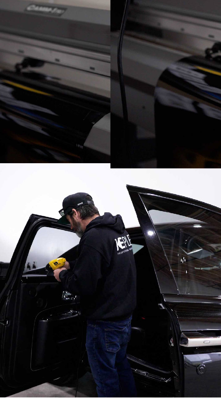 Kepler Installer Tinting a Rolls Royce in Dundalk, Maryland