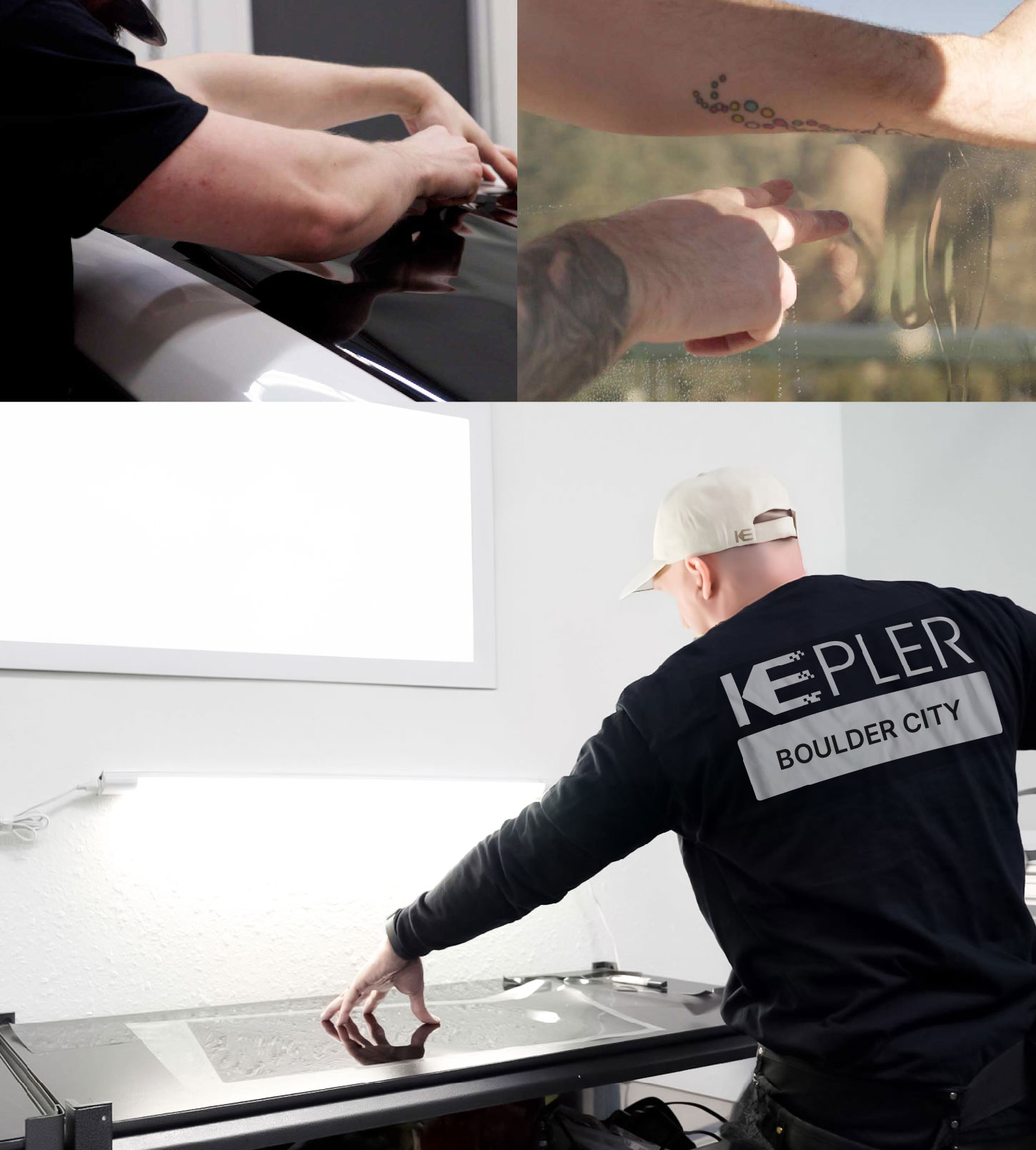 Window Tinting Specialist Cutting Film in Boulder City, Nevada