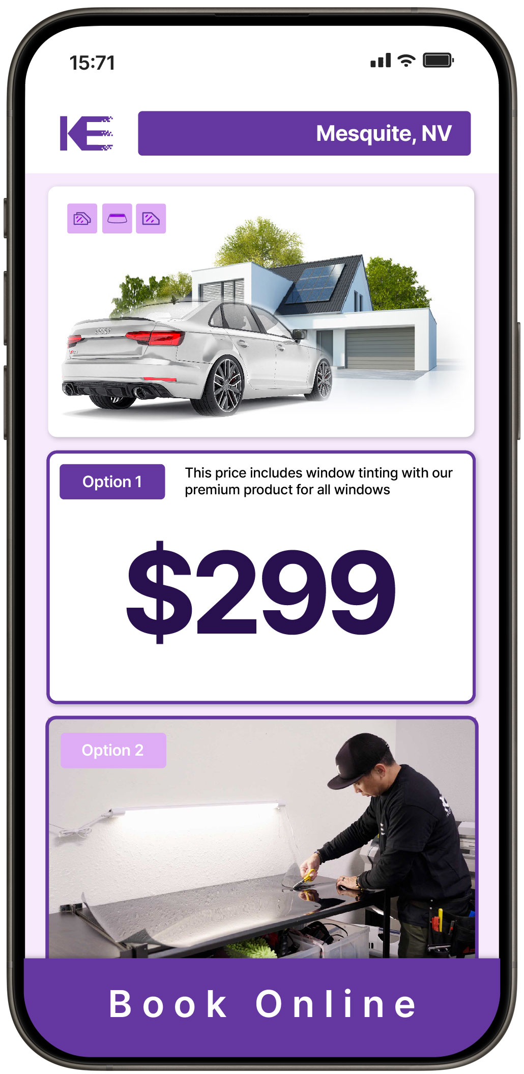 View Competitive Tesla Window Tinting Prices in Carson City, Nevada