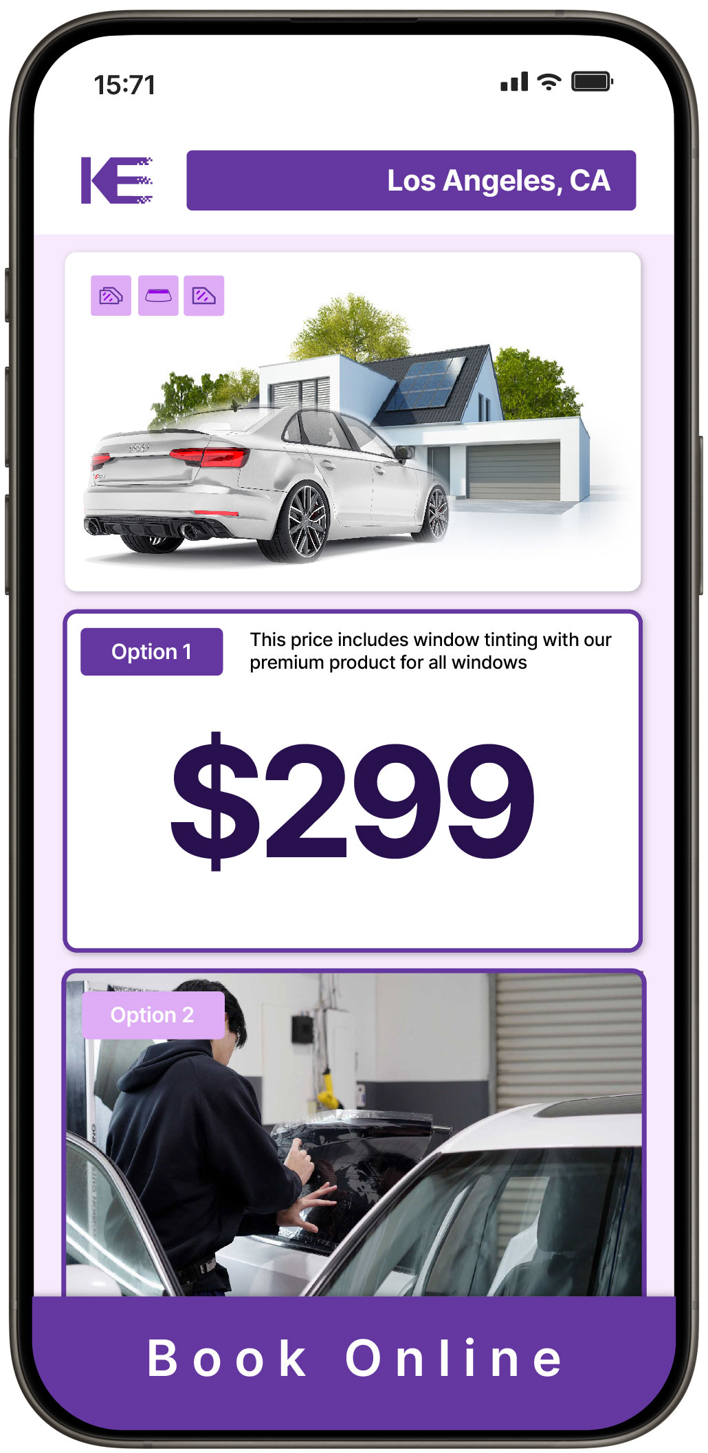 View Competitive Tesla Window Tinting Rates in Culver City, California