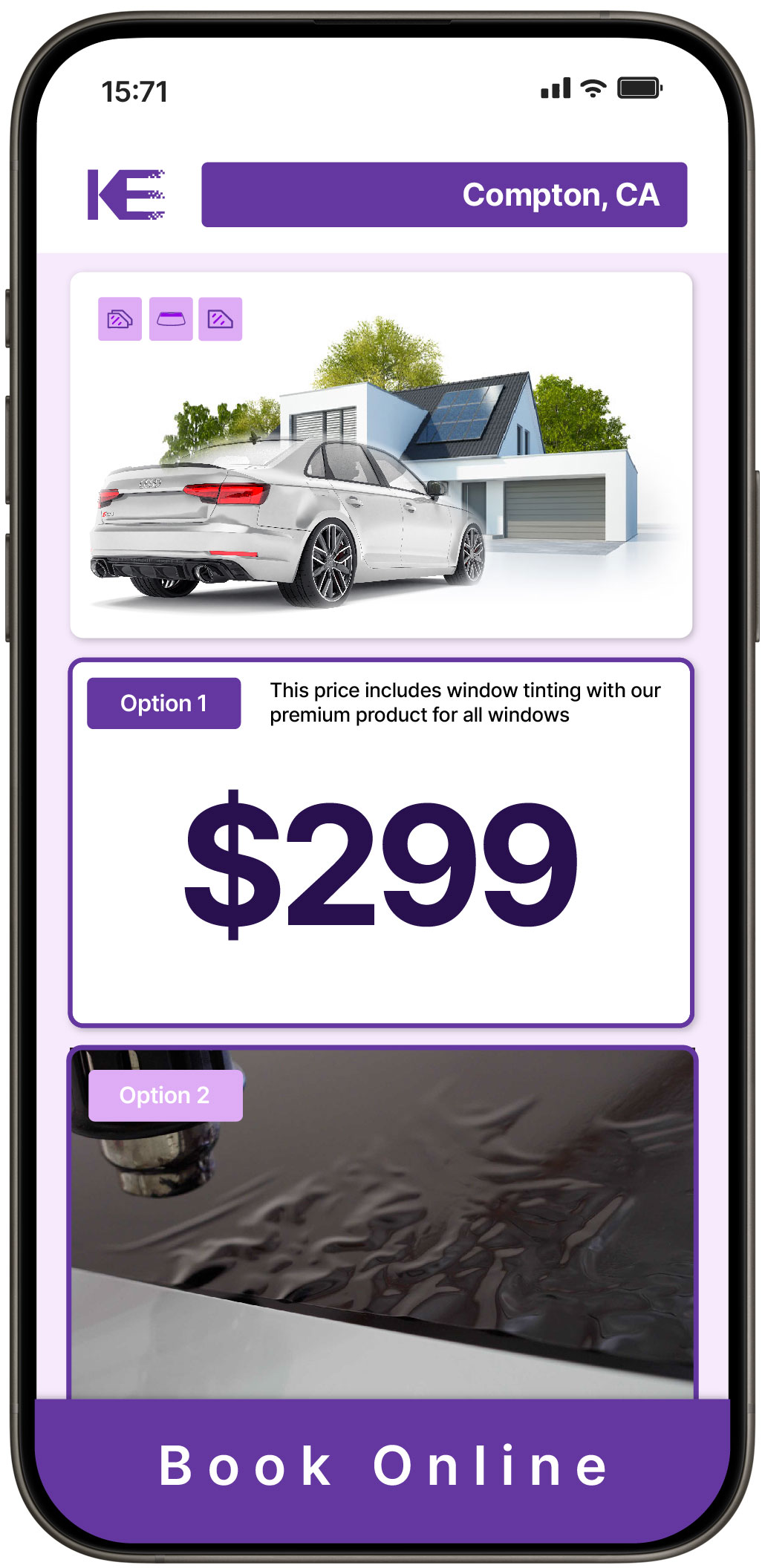 View Competitive Tesla Window Tinting Costs in Lynwood, California