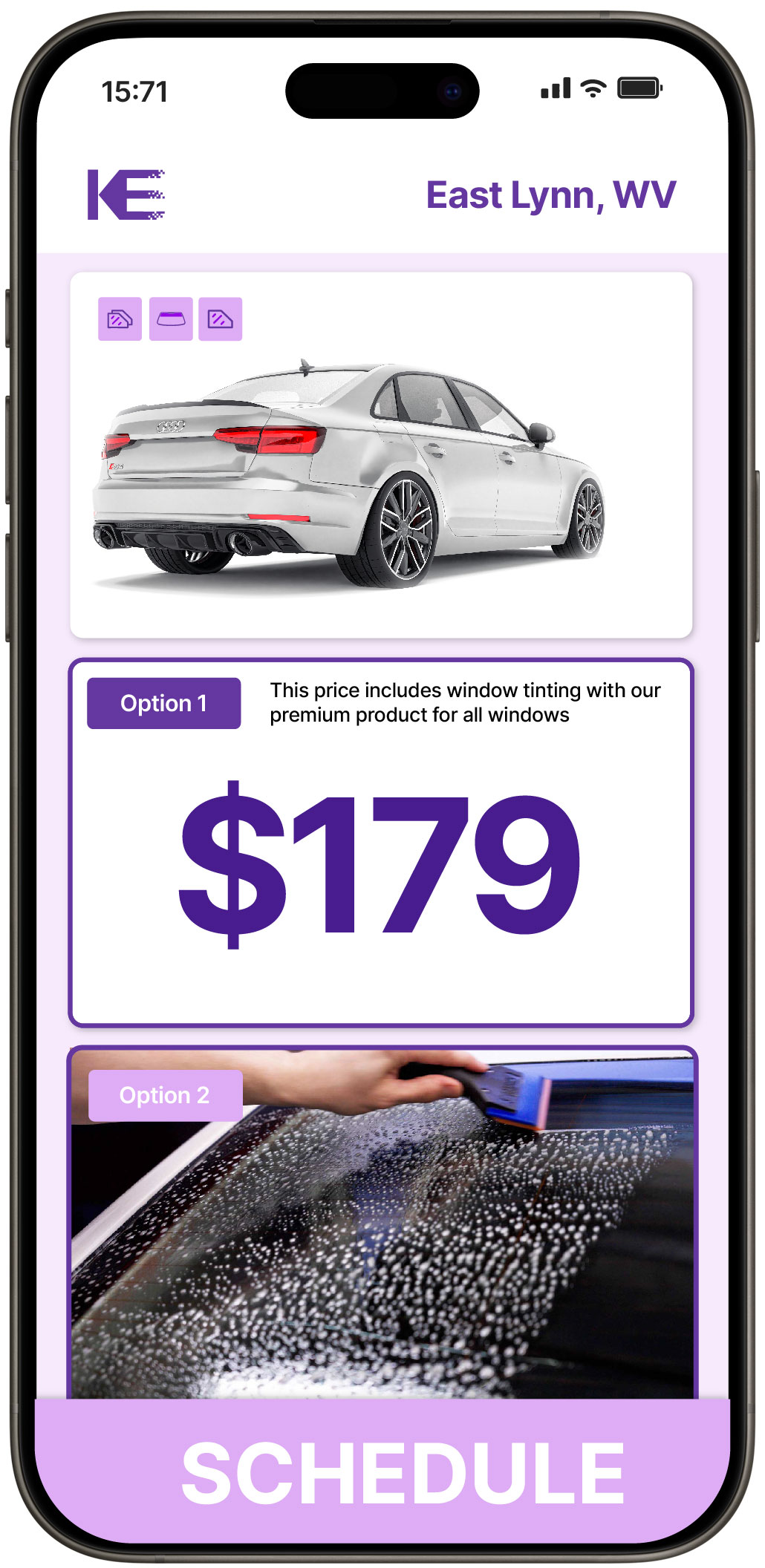 View Competitive Car Window Tinting Prices in East Lynn, West Virginia