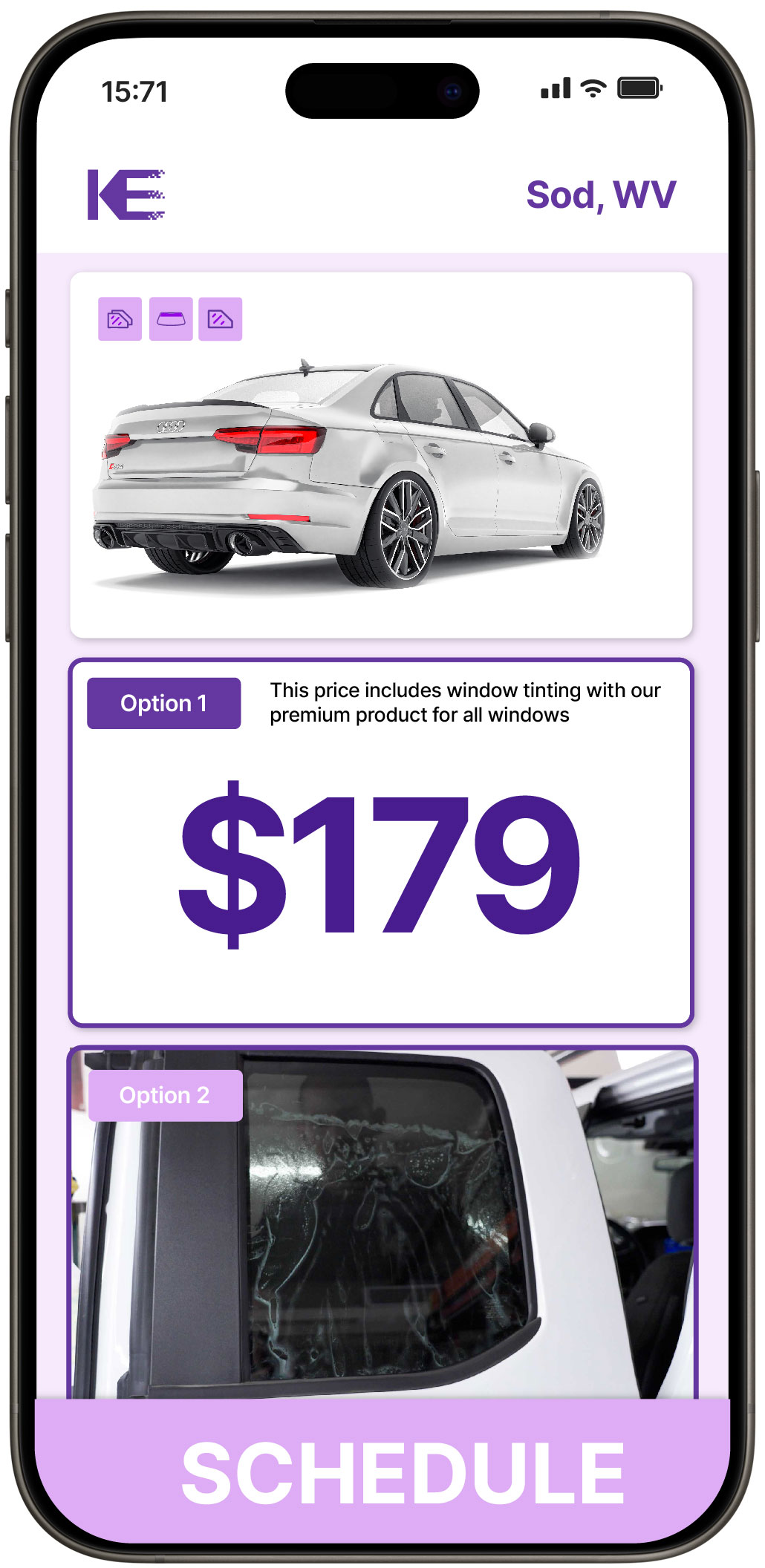 View Affordable Car Window Tinting Prices in Sod, West Virginia