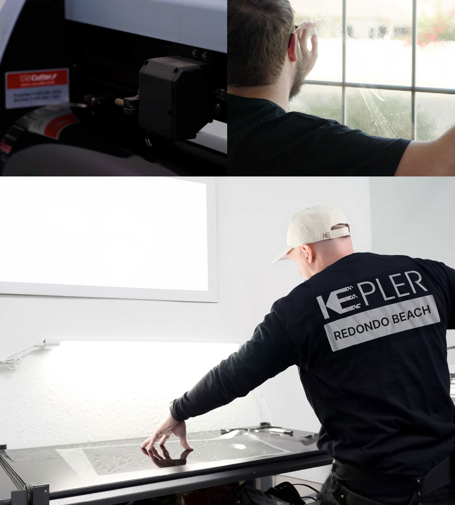 Window Tinting Specialist Cutting Film in Redondo Beach, California
