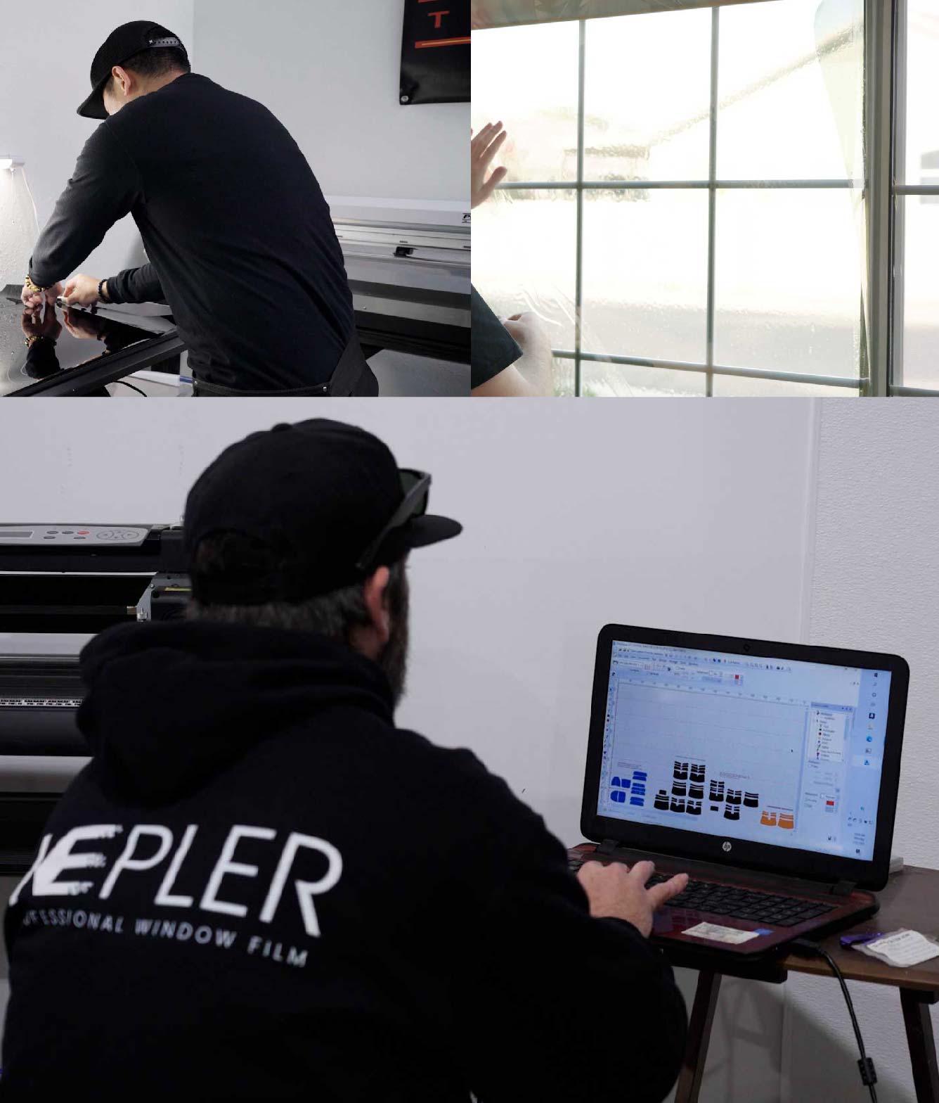 Ceramic Window Tinting Expert Cutting Film in Hinesville, Georgia