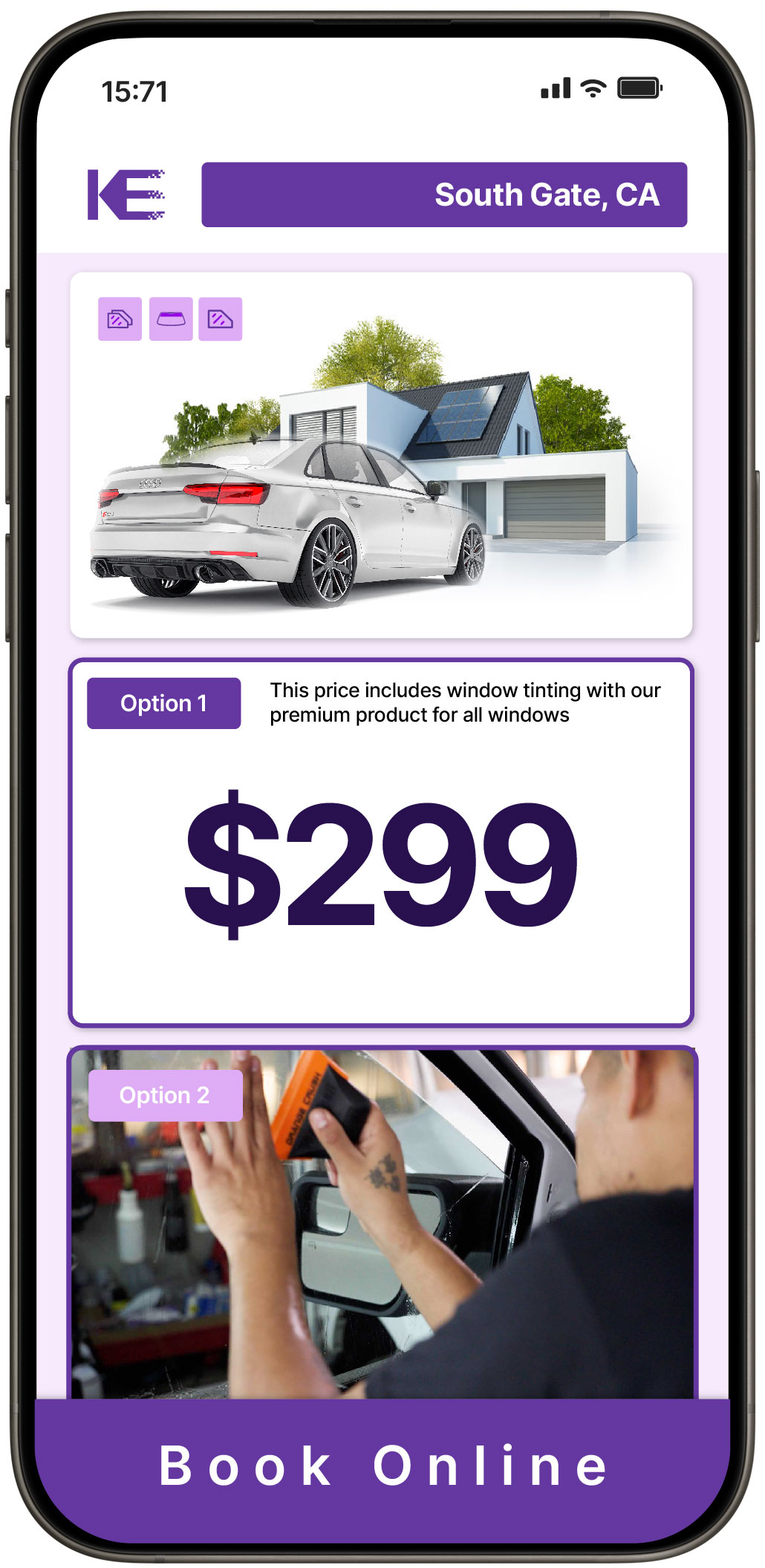 View Reasonable Tesla Window Tinting Prices in La Crescenta, California