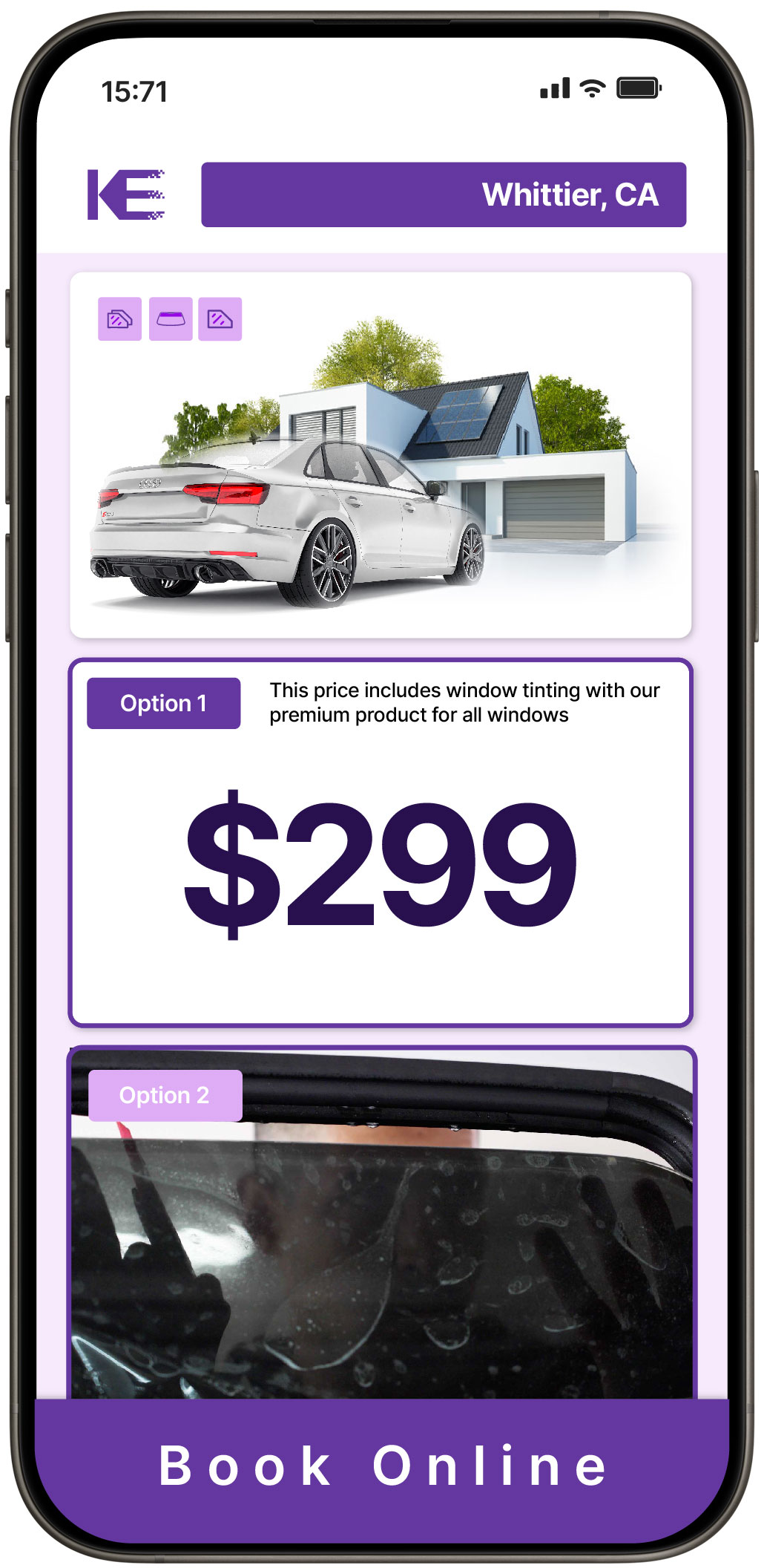View Competitive Tesla Window Tinting Prices in Encino, California