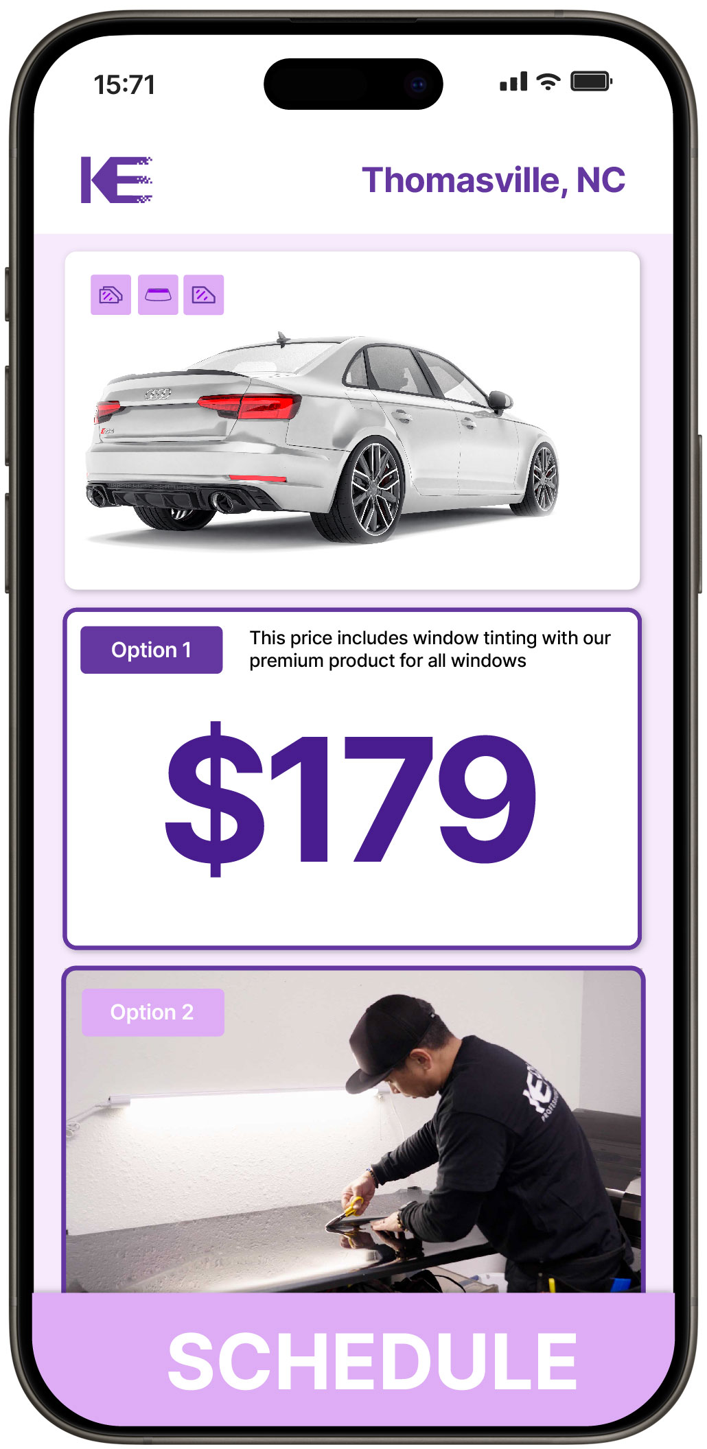 View Reasonable Car Window Tinting Prices in Thomasville, North Carolina