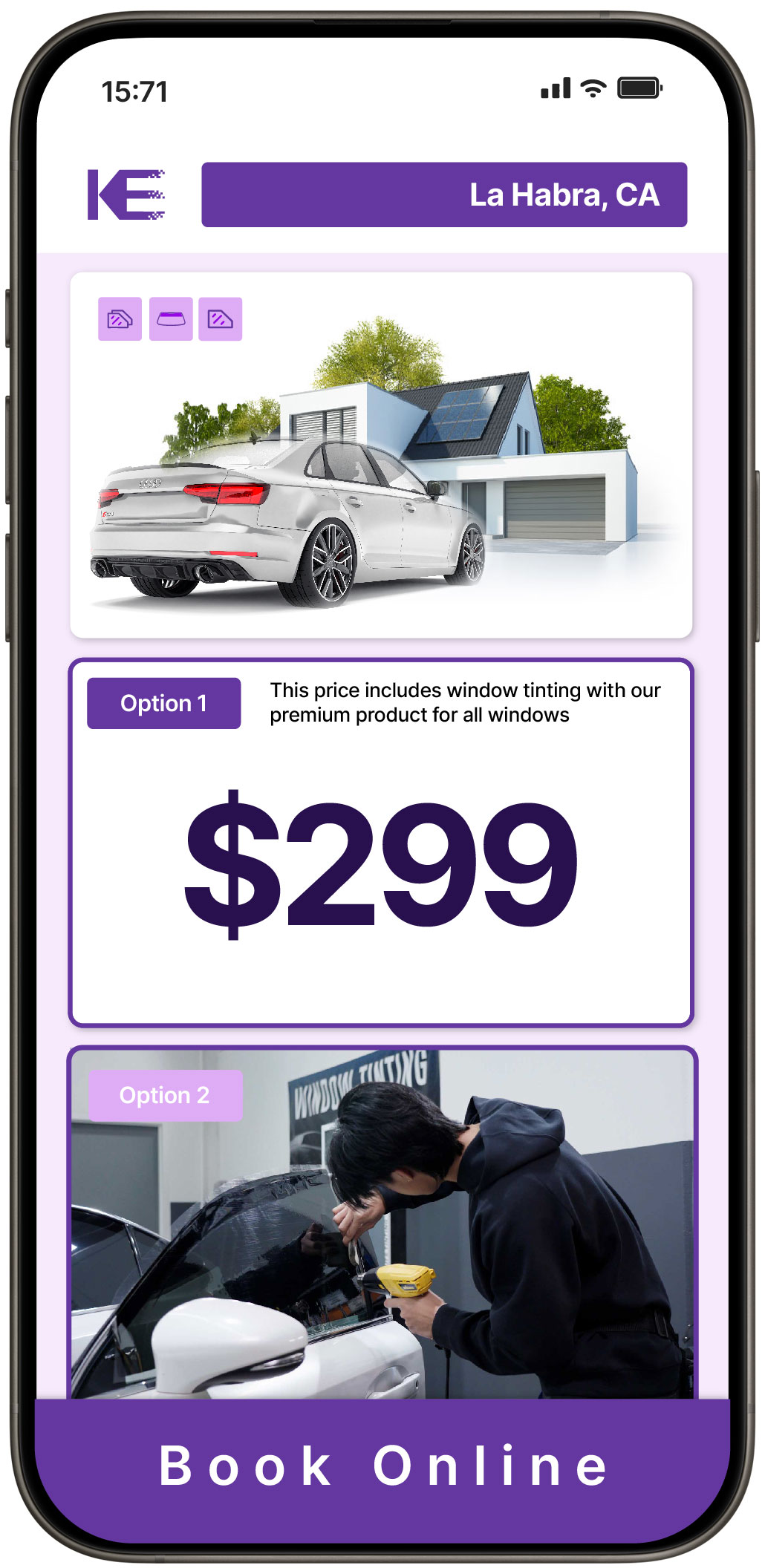 View Competitive Tesla Window Tinting Rates in North Hills, California
