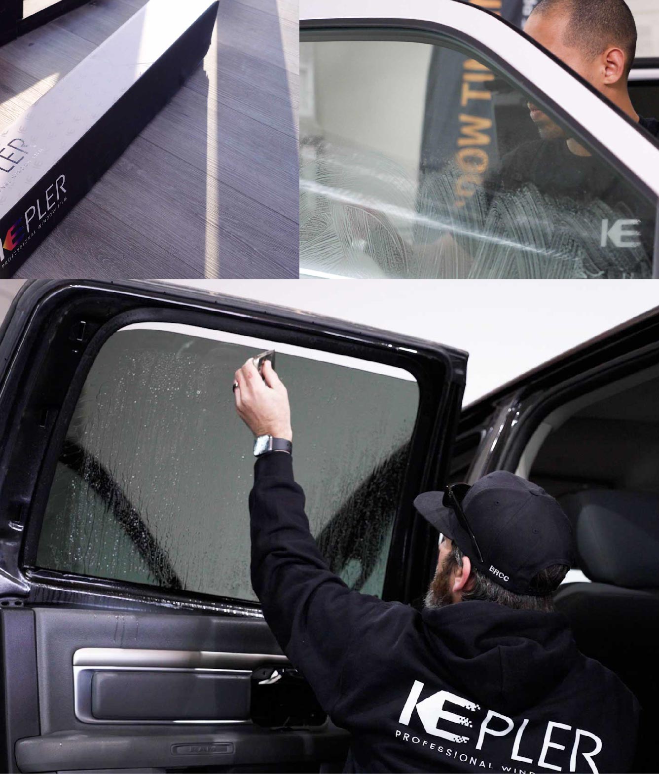 Kepler Window Tinting Specialists at Work in Montebello, California