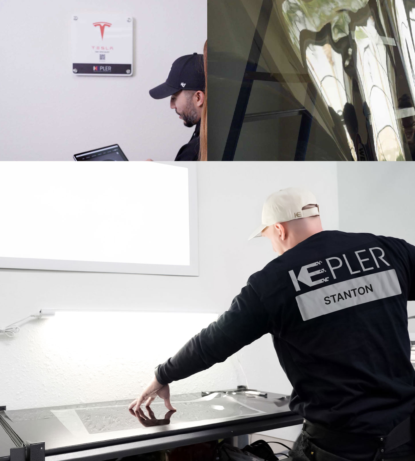 Window Tinting Specialist Cutting Film in Stanton, California