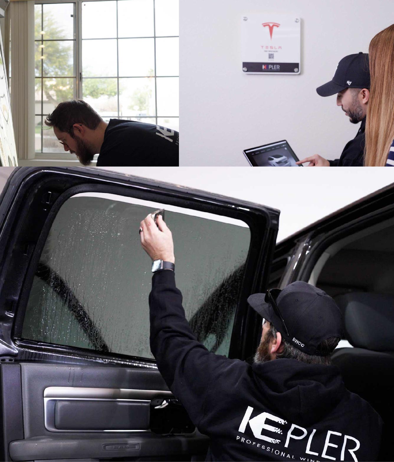 Kepler Window Tinting Specialists at Work in Stanton, California