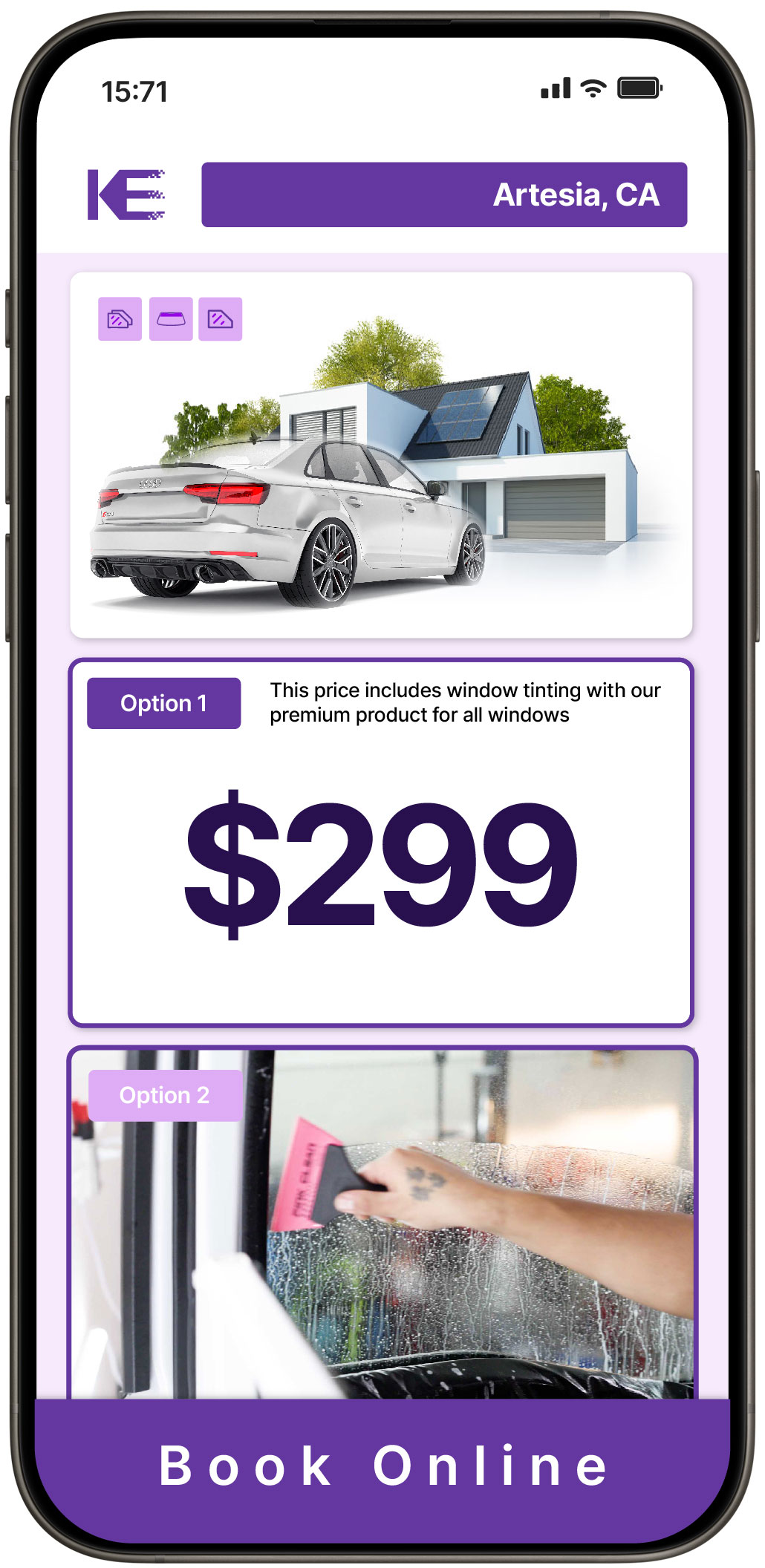 View Affordable Tesla Window Tinting Rates in Chino Hills, California