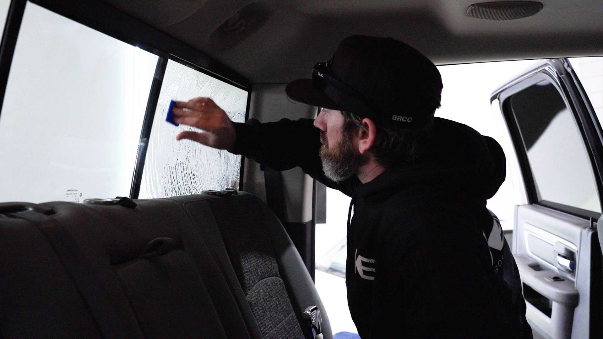 Professional Car Window Tinting preparation in Altamonte Springs