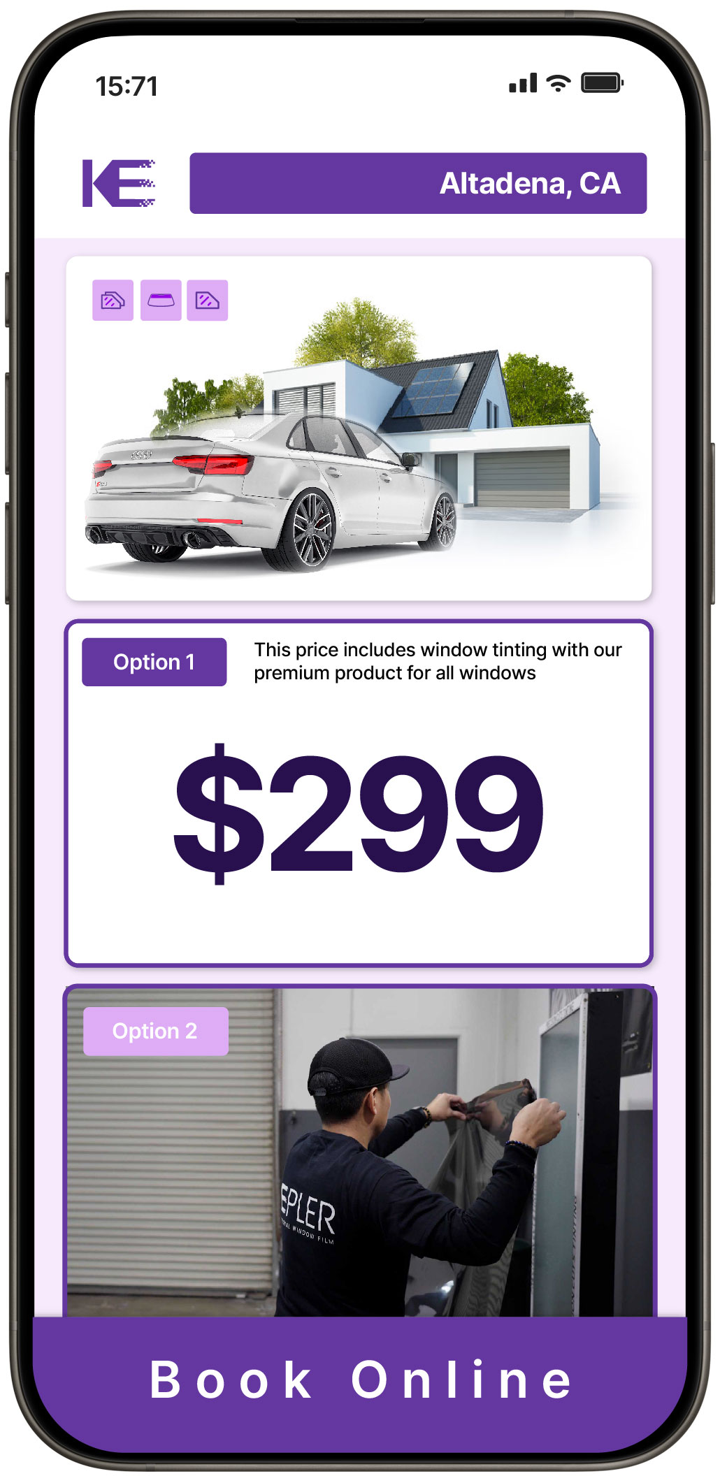 View Reasonable Tesla Window Tinting Costs in Poway, California