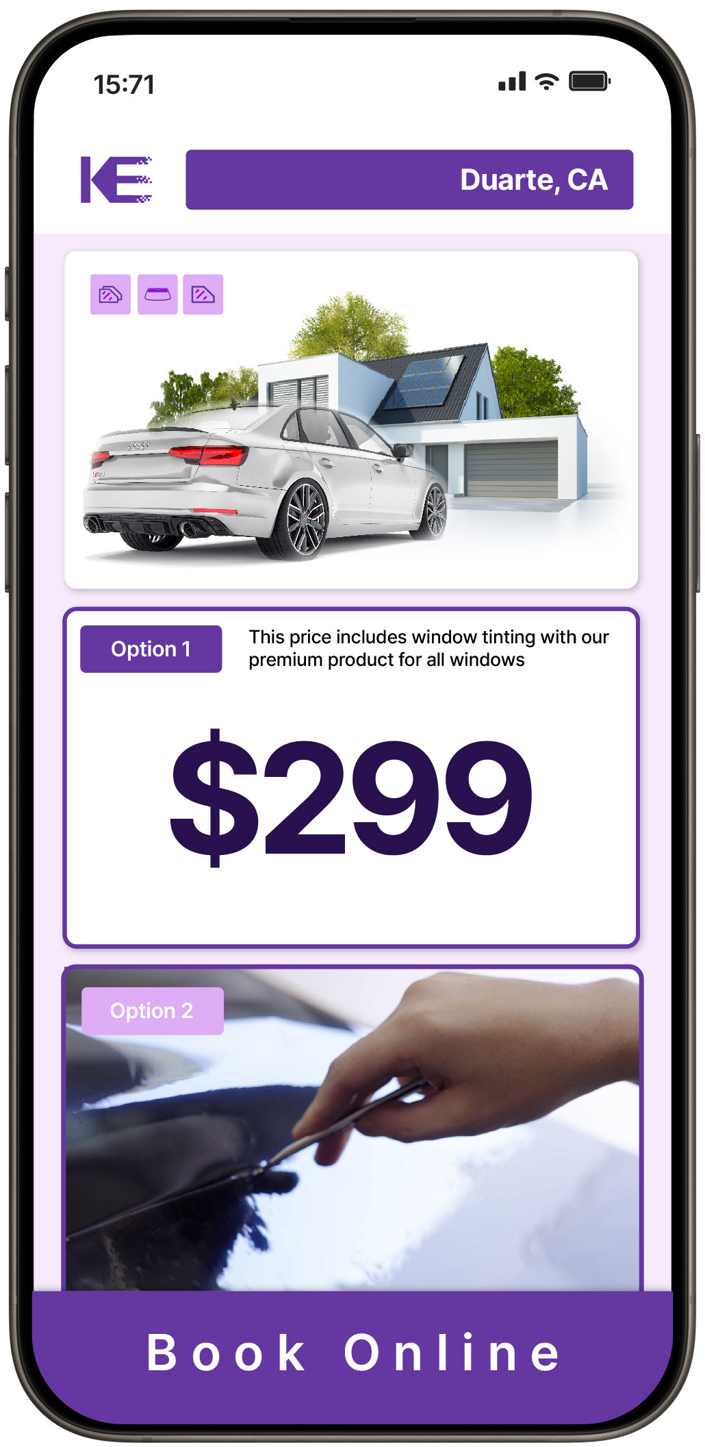 View Affordable Tesla Window Tinting Costs in Santee, California