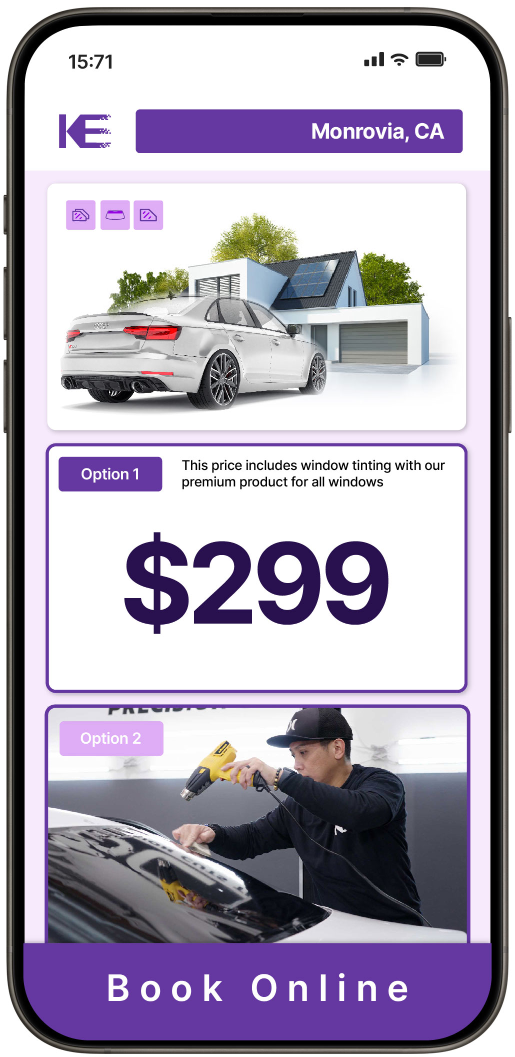 View Affordable Tesla Window Tinting Costs in Indio, California