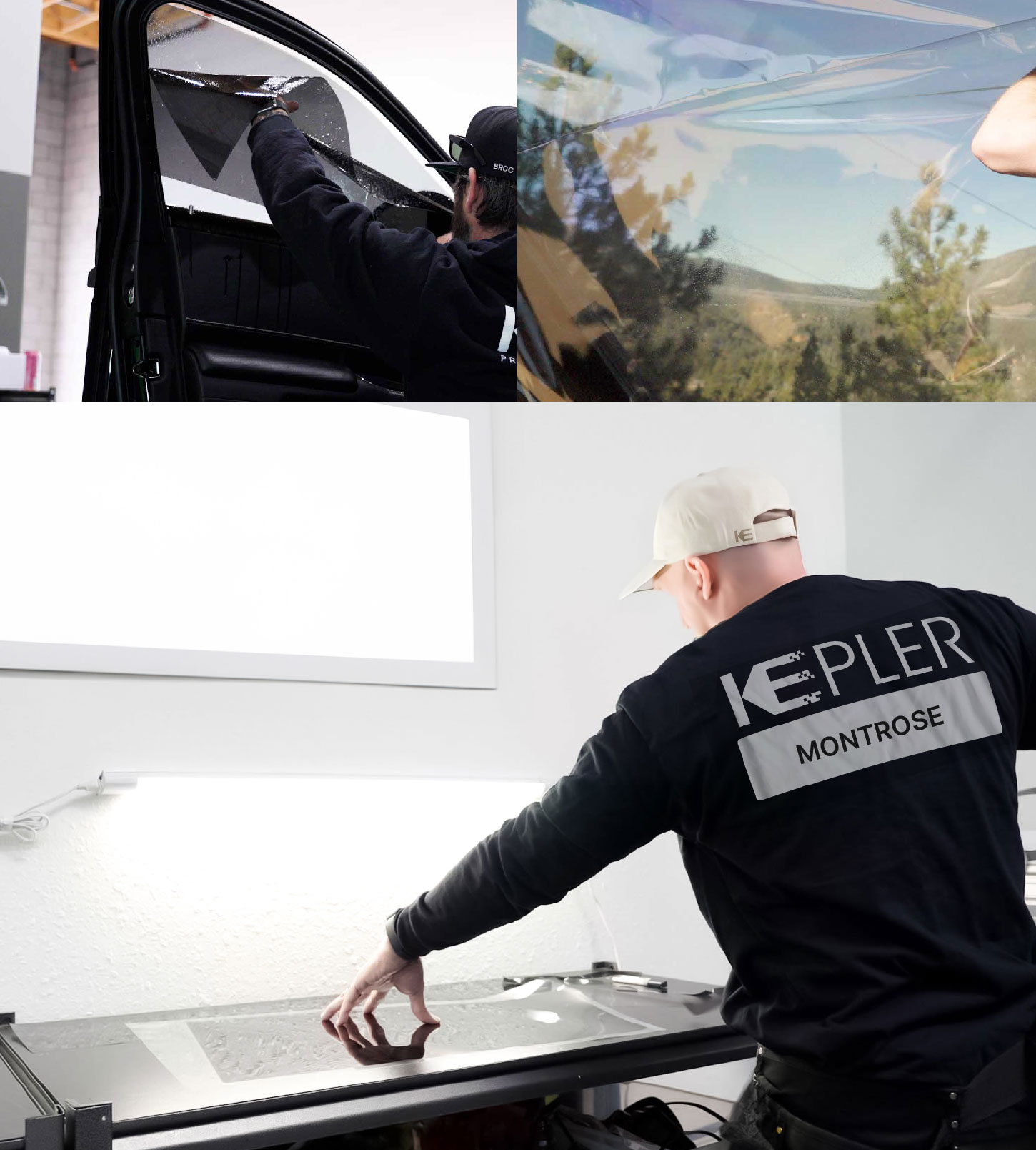Window Tinting Specialist Cutting Film in Montrose, California