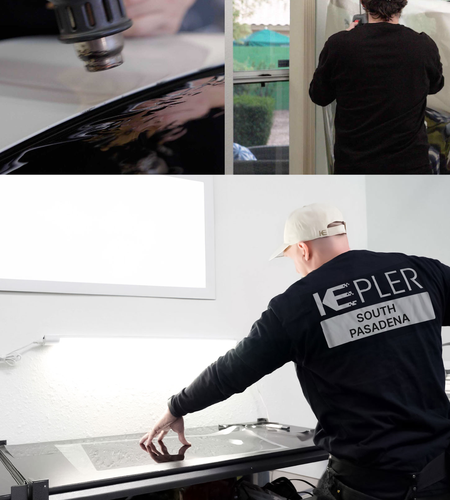Window Tinting Specialist Cutting Film in South Pasadena, California