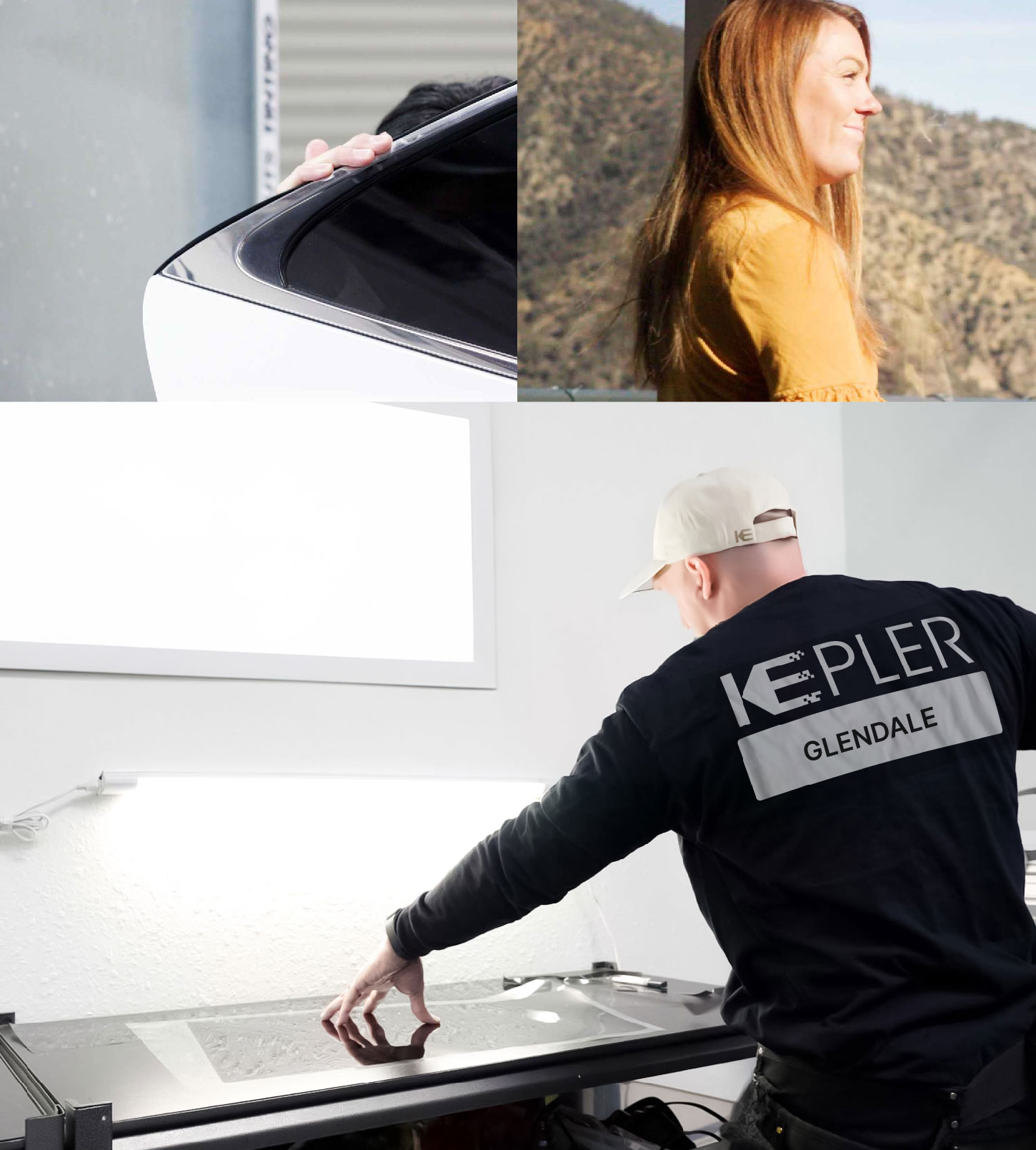 Window Tinting Specialist Cutting Film in Glendale, California