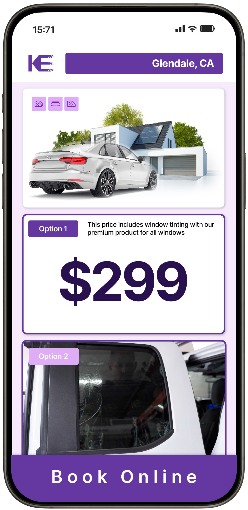 View Competitive Tesla Window Tinting Rates in Phelan, California