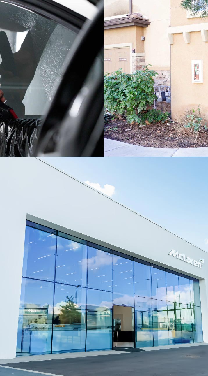 Kepler Automotive Shop Front Tinted with Window Film in Calabasas, California